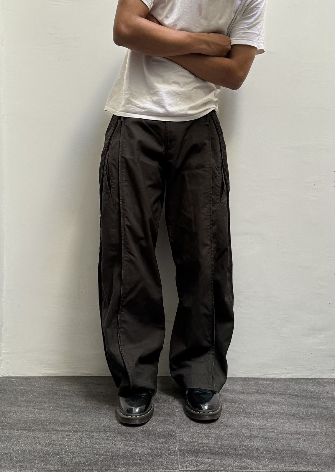 パンツ Y2K TSUMORI CHISATO Military Pants RARE Tsumori Chisato Drop Crotch Pants 💢WAIST ~> 32 | Depop