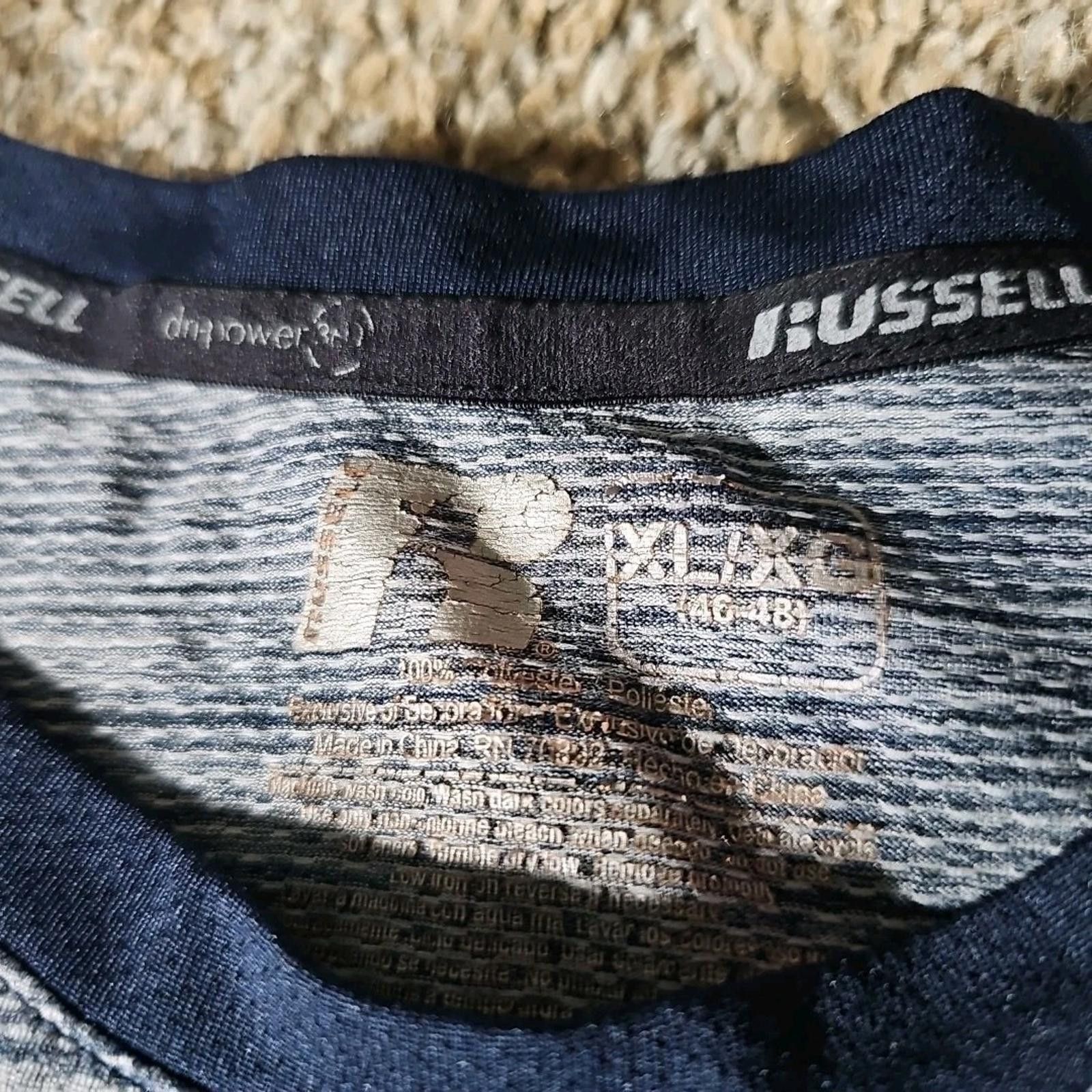 Russell Athletic Russell DryPower 360 XL Gray Workout Tshirt Size US XL / EU 56 / 4 - 3 Thumbnail
