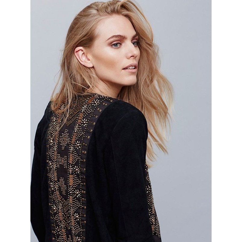 Free People New Free People CLEOBELLA Taylor Jacket $739 FRINGED SUEDE Size S / US 4 / IT 40 - 4 Thumbnail