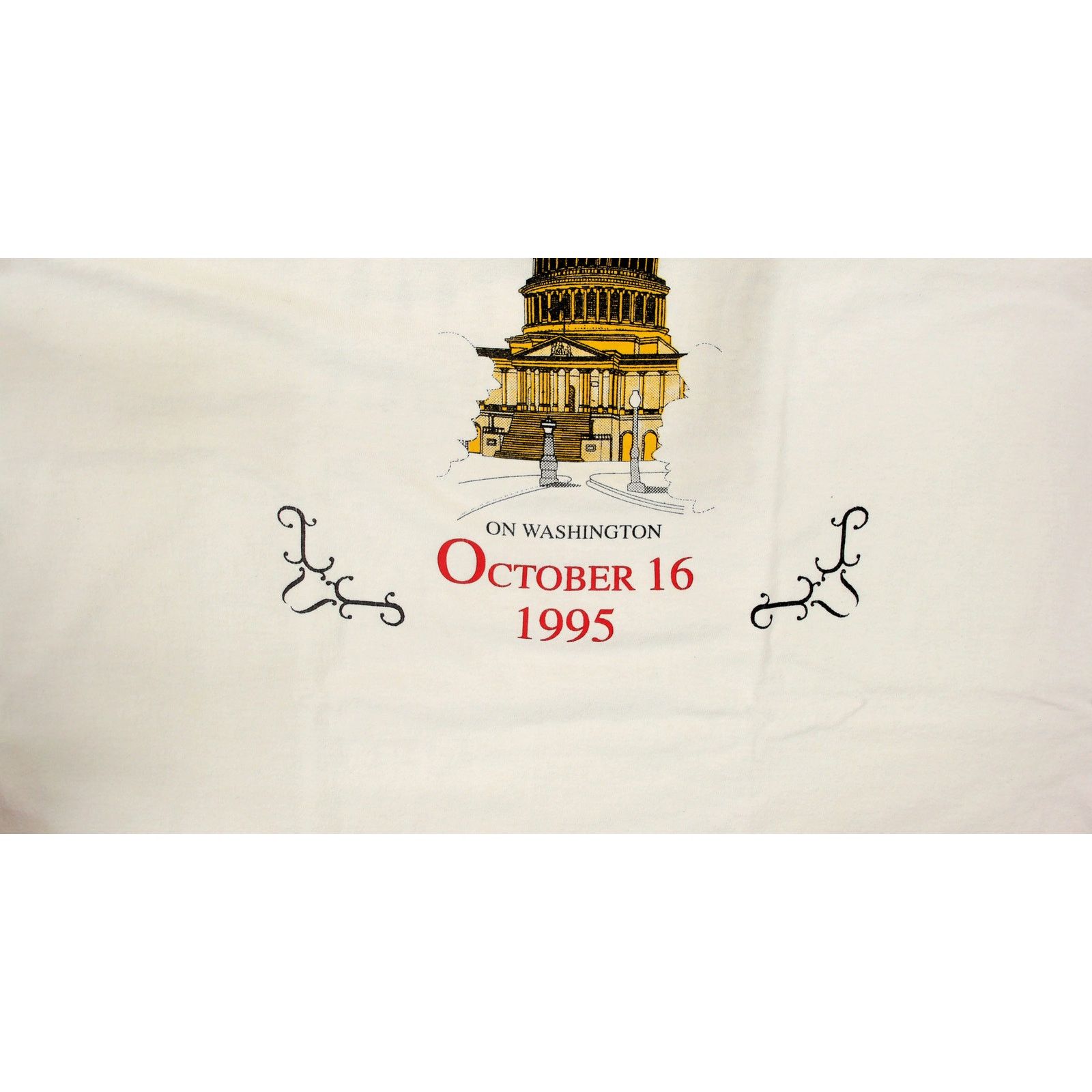 Fruit Of The Loom 1995 Women Support Million Man March Single Stitch Tee XL Size US XL / EU 56 / 4 - 11 Thumbnail