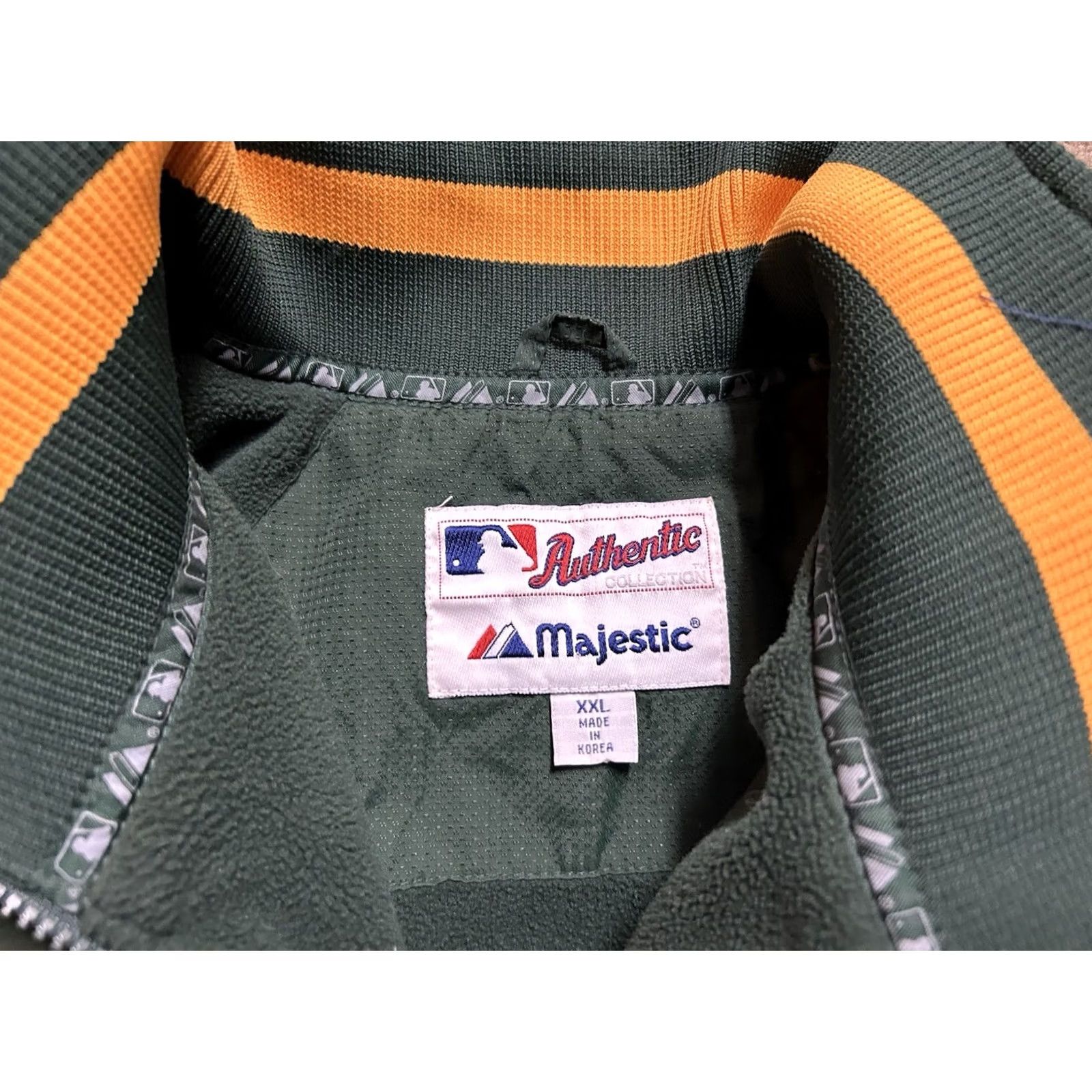 Vintage VINTAGE Majestic Oakland Athletics A's Dugout Jacket Mens XXL Zip Up 80s 90s Windbreaker Green Size US XXL / EU 58 / 5 - 5 Thumbnail
