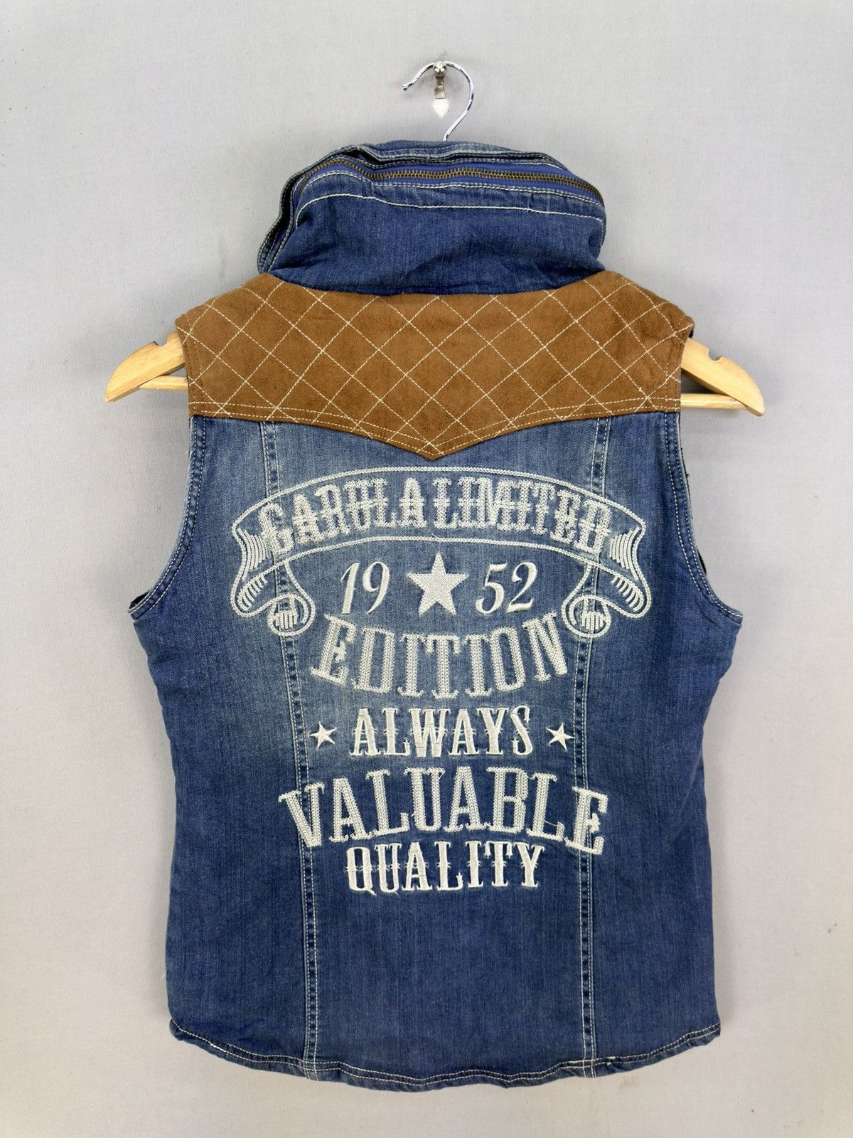 Japanese Brand Garula Limited Edition Embroidered Denim Vest Size S / US 4 / IT 40 - 4 Thumbnail