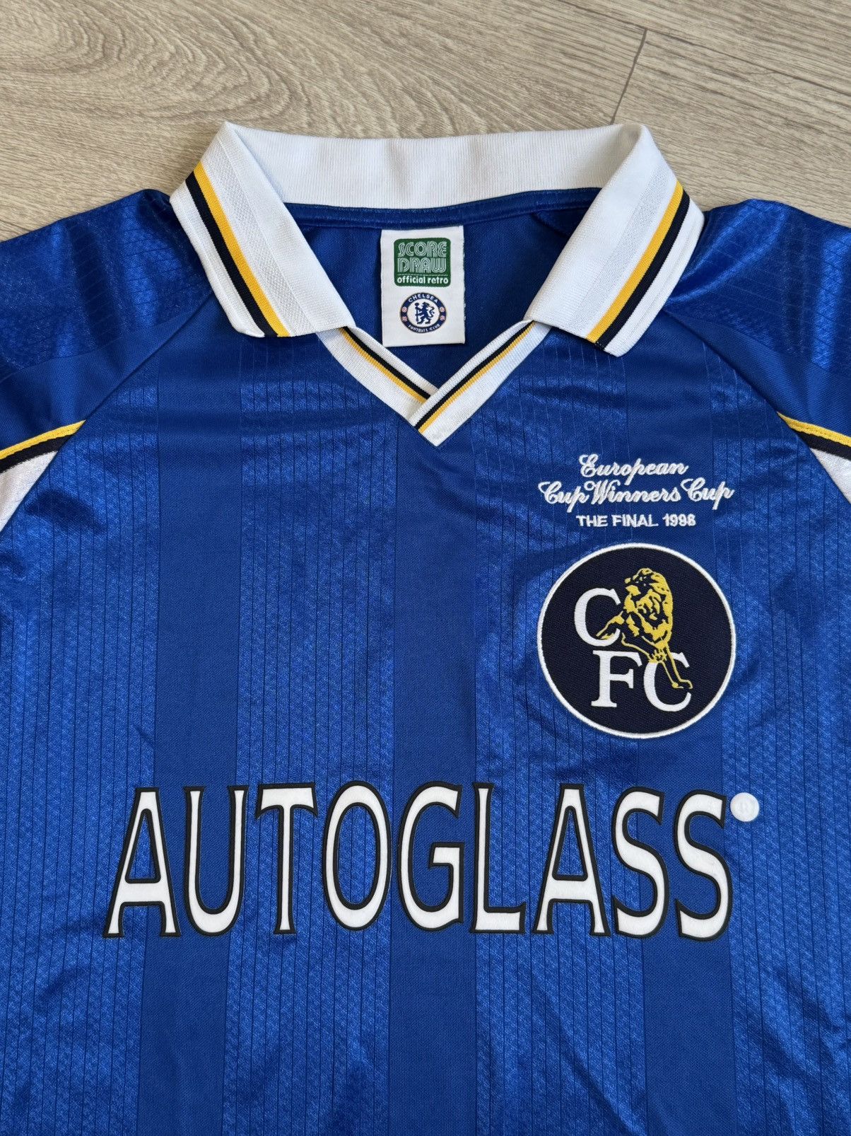 Vintage 🔷Retro Chelsea 1998 ECWC Final Soccer jersey🔷 Size US L / EU 52-54 / 3 - 3 Thumbnail