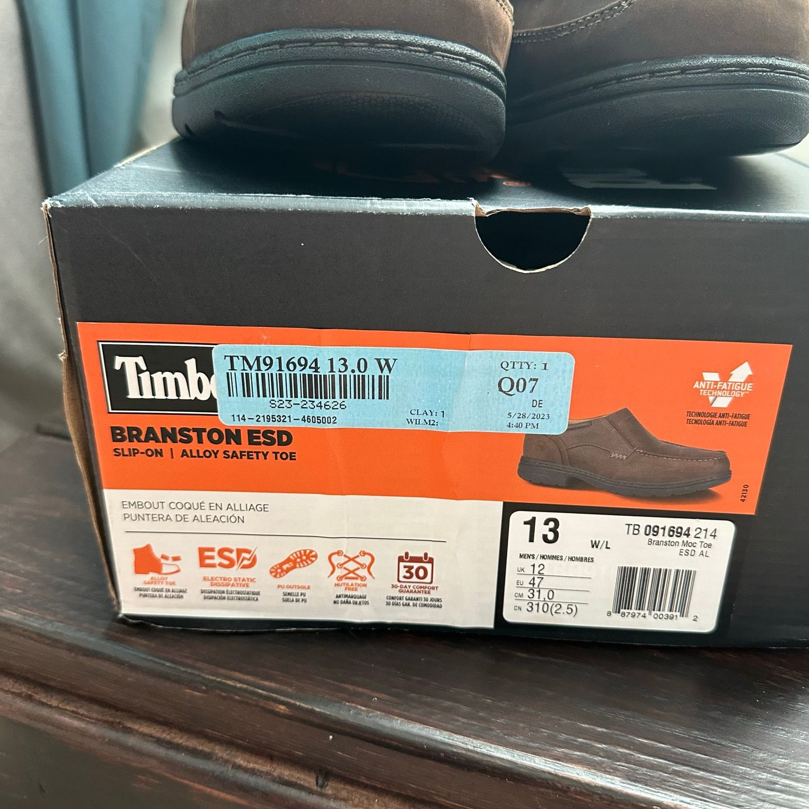 Timberland Timberland PRO Branston ESD Steel toe Brown Men's 13 W Wide Size US 13 / EU 46 - 6 Thumbnail