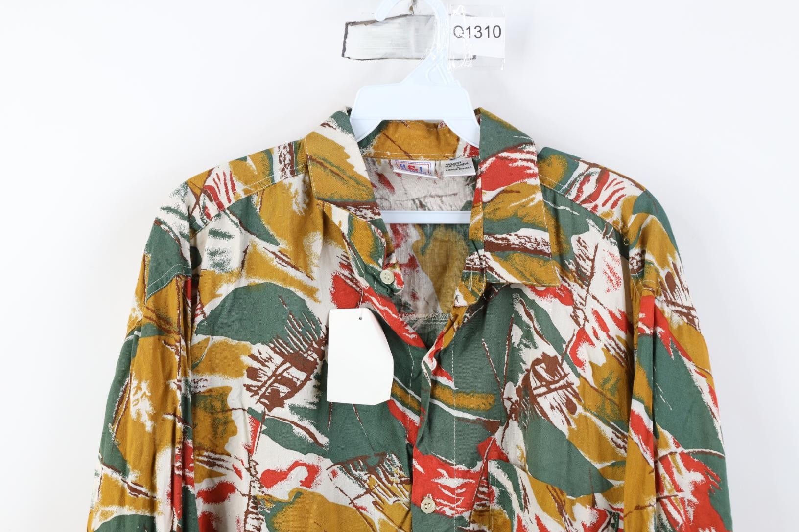 Vintage Deadstock Vintage 90s Streetwear Gabardine Button Shirt Size US L / EU 52-54 / 3 - 2 Thumbnail
