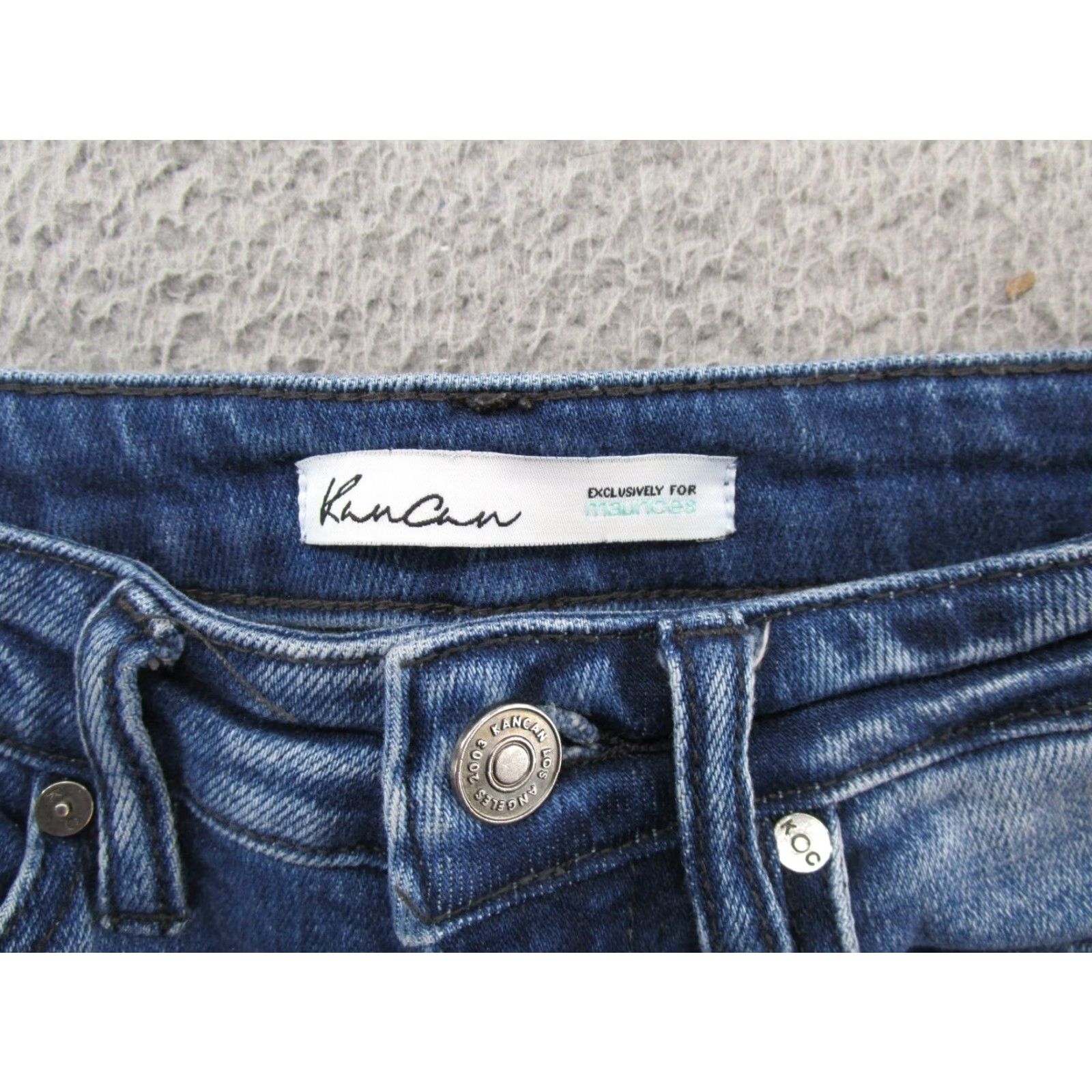 Vintage Kancan Jeans Women's Stretch Ankle Skinny Jeans Blue 23 Slim Fit KanCan Womens Size 23 Skinny Size 40" / US 18 - 4 Thumbnail