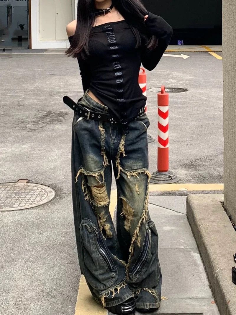 Japanese Brand STREETWEAR UNISEX JEANS Size US 32 / EU 48 - 1 Thumbnail