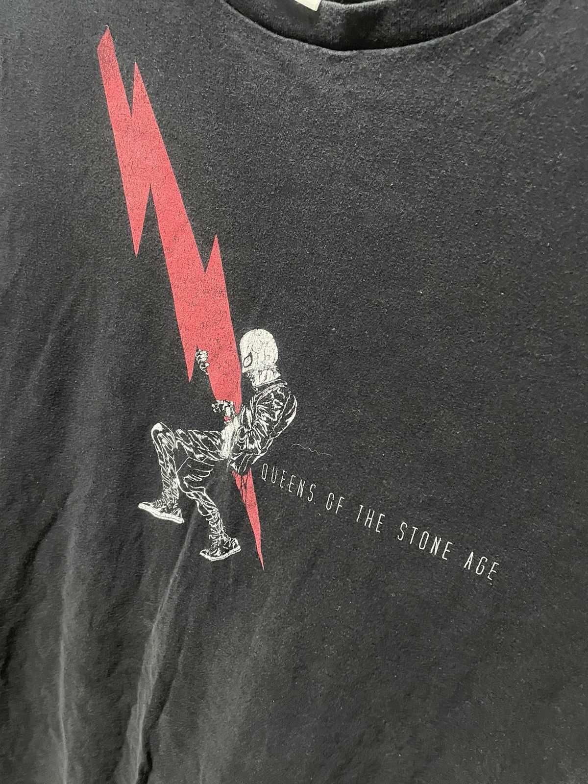 Band Tees × Vintage Vintage 00s Queens Of The Stone Age T Shirt Black Tee Size US L / EU 52-54 / 3 - 2 Thumbnail