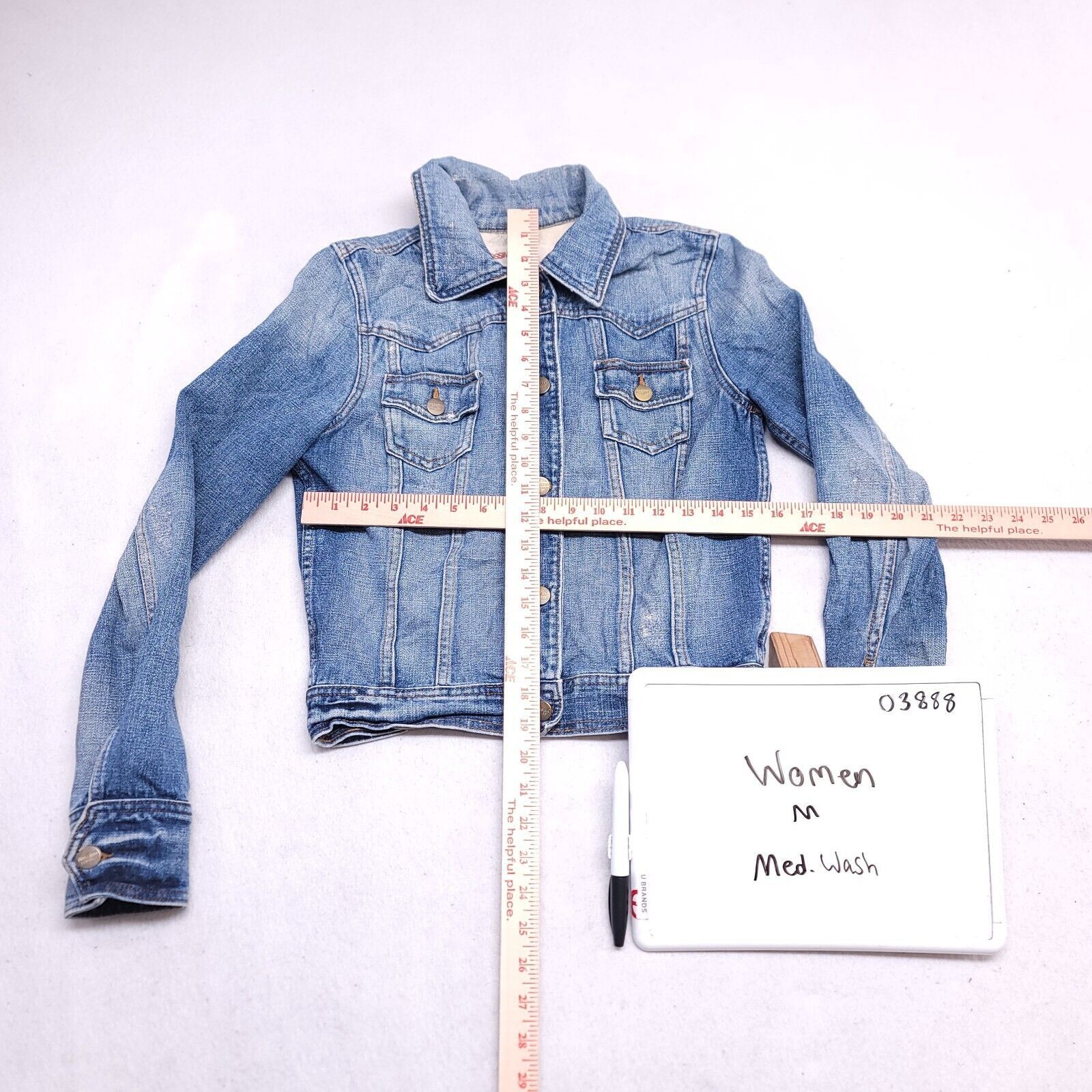 Mossimo Mossimo Casual Button Up Denim Jacket Womens Size M Blue Size M / US 6-8 / IT 42-44 - 6 Thumbnail