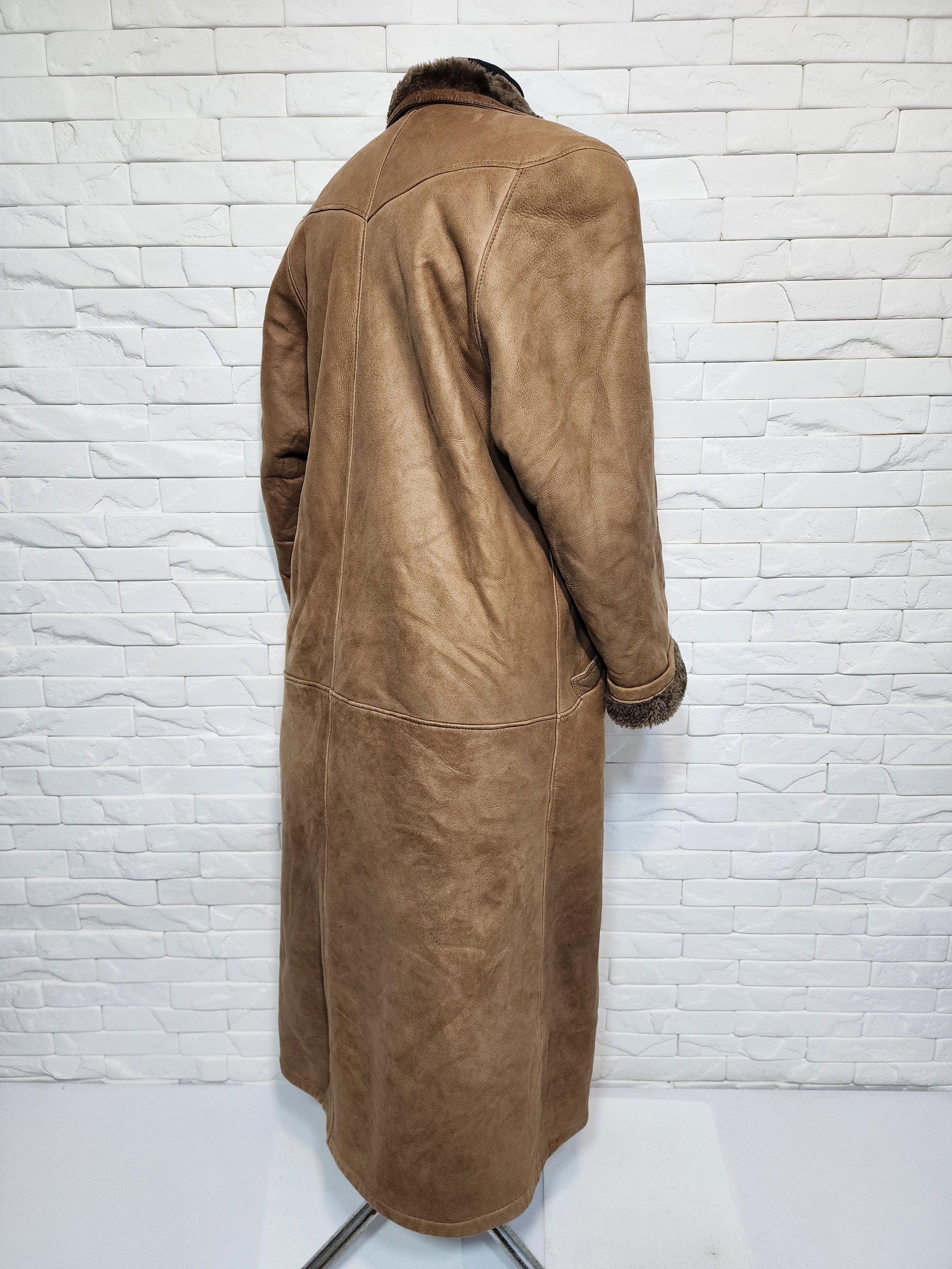 Genuine Leather Women's Brown Sheepskin Coat: Genuine Fur Size XL / US 12-14 / IT 48-50 - 5 Thumbnail