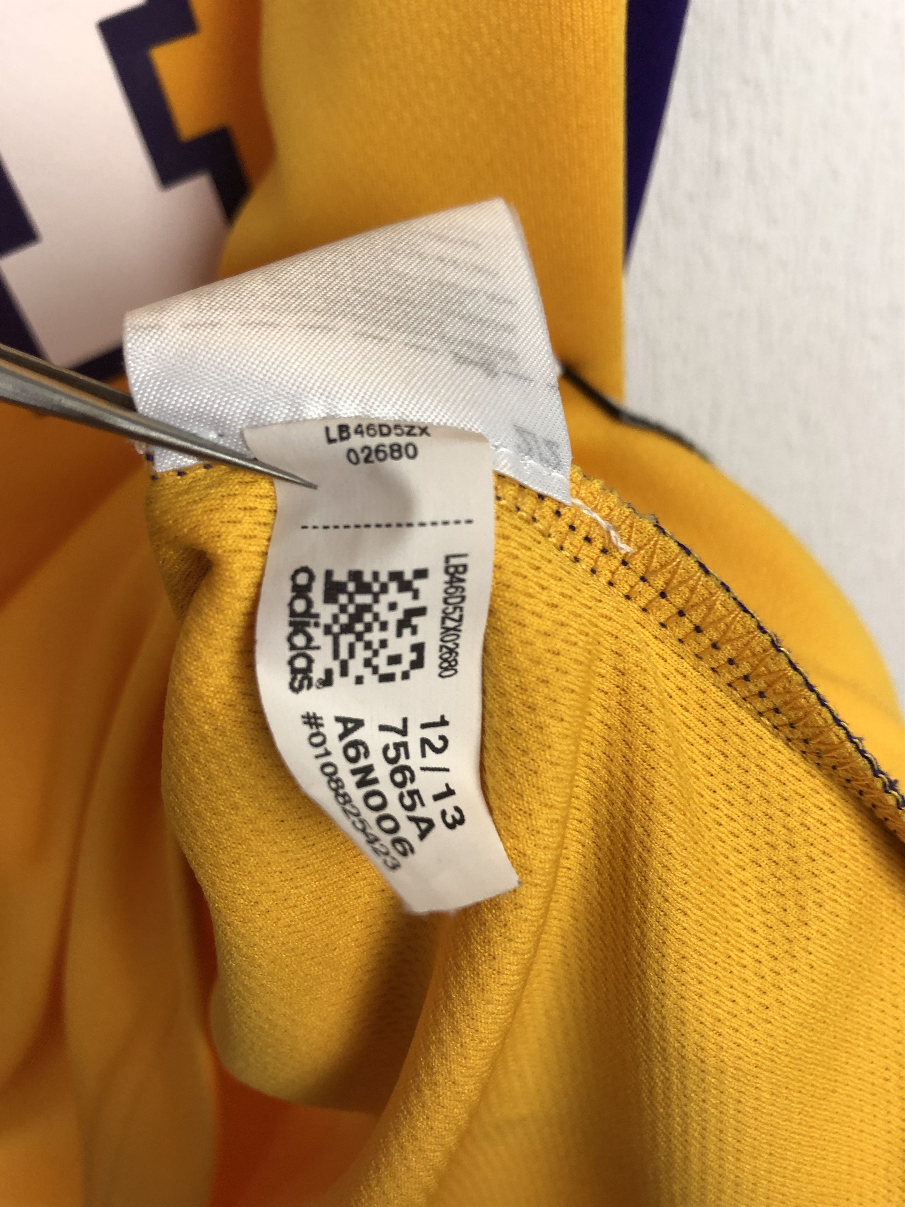 Adidas Adidas Los Angeles Lakers Bryant Yellow NBA Jersey Tee Size US S / EU 44-46 / 1 - 11 Thumbnail