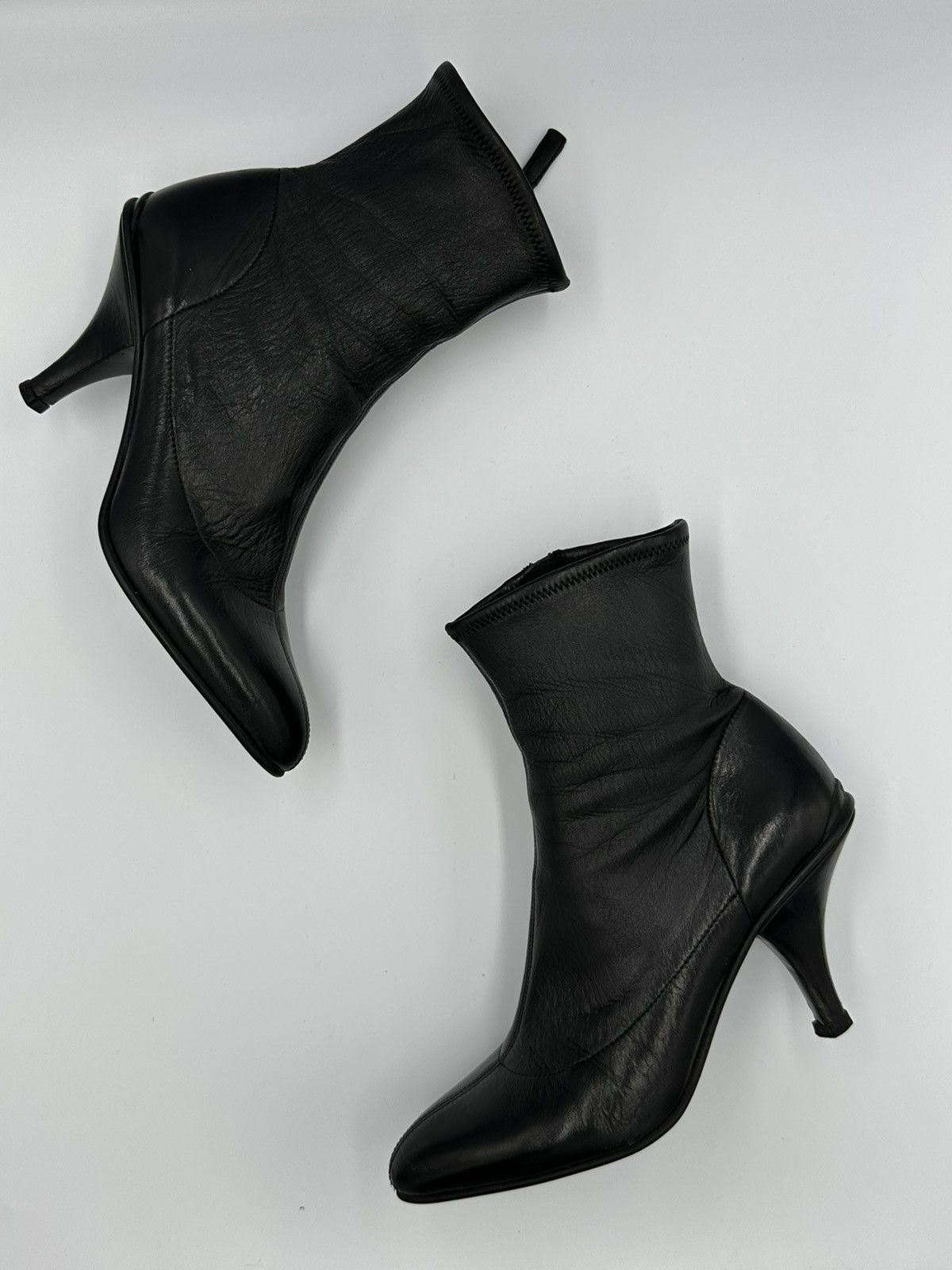 Prada Prada leather Boots with logo embroidery Size US 6 / IT 36 - 1 Thumbnail