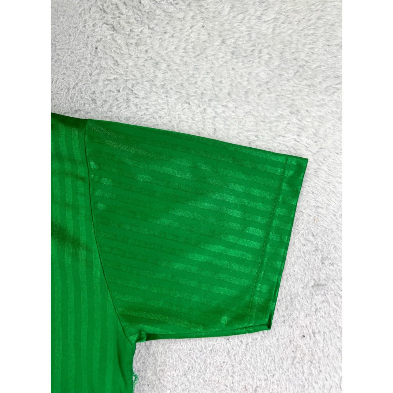 Vintage VINTAGE Score Soccer Jersey Adult XL Green Stripe Shiny Made USA #57 Size US XL / EU 56 / 4 - 6 Thumbnail