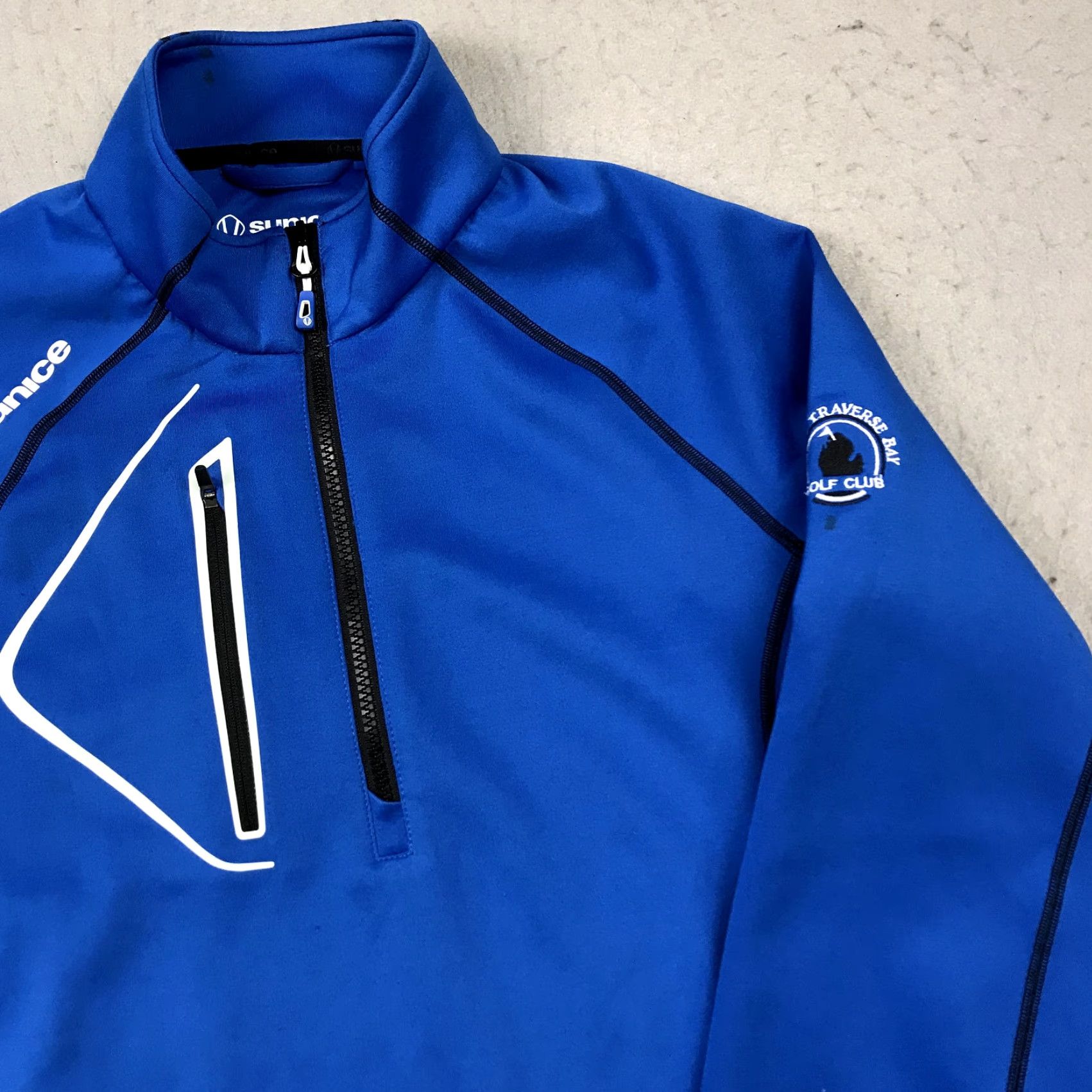 Logo 7 Sunice Jacket Mens Medium Blue 1/4 Zip Allendale Golf Pullover Traverse Bay Logo Shirt Size US M / EU 48-50 / 2 - 3 Thumbnail