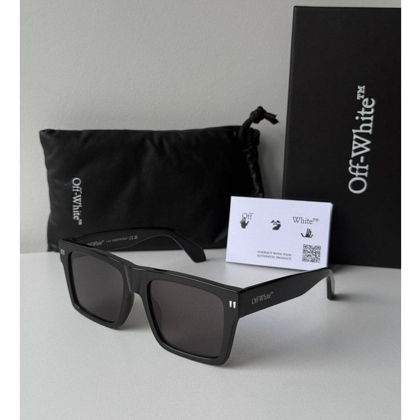 Off-White NEW Off White Lawton Black Unisex Sunglasses Size ONE SIZE - 1 Thumbnail