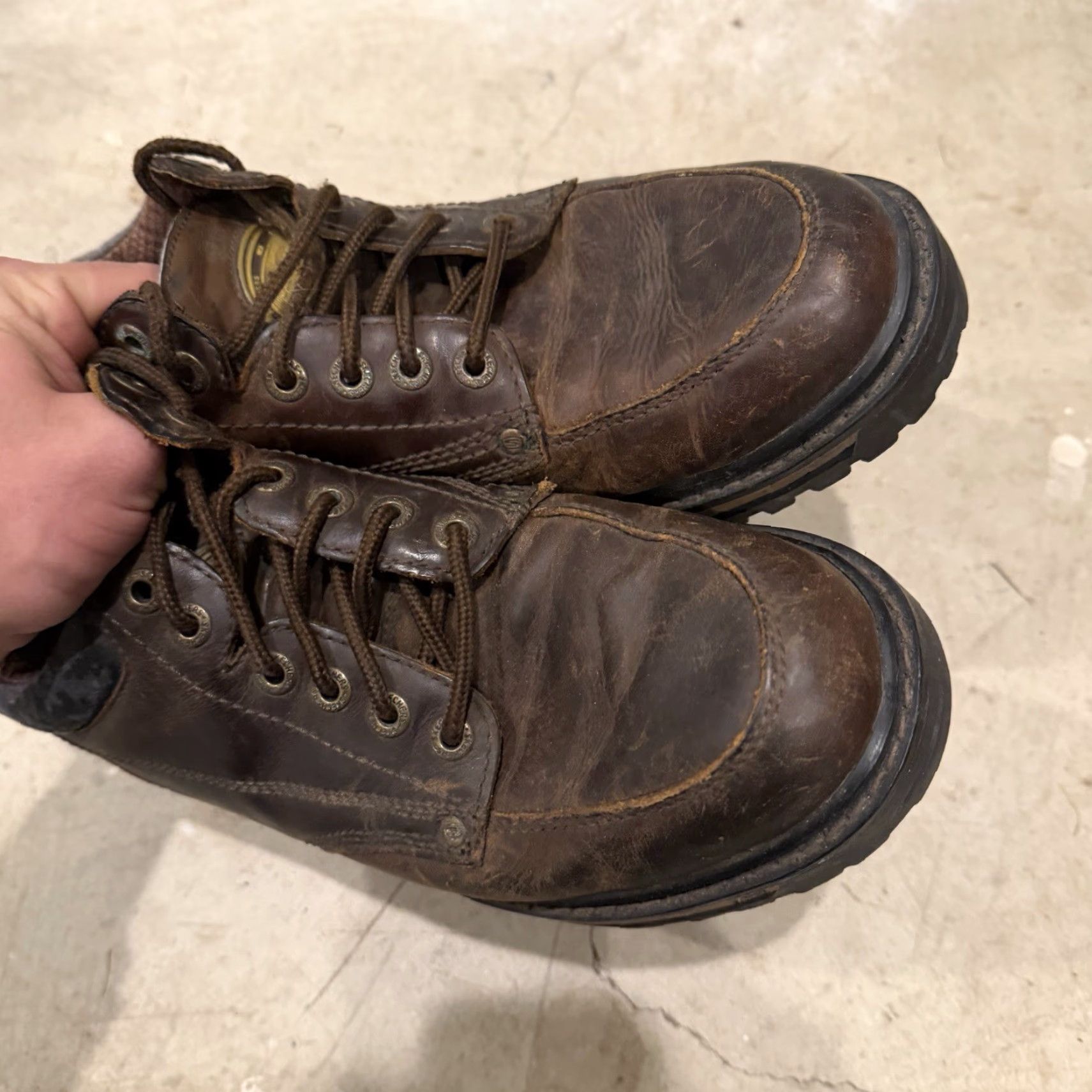 SKECHERS VINTAGE Skechers Mariner Brown Leather Boot Mens Size 9 Lace Up Utility Leather Upper Men Casual 90s Boots SN 4470 Size US 8 / EU 41 - 5 Thumbnail