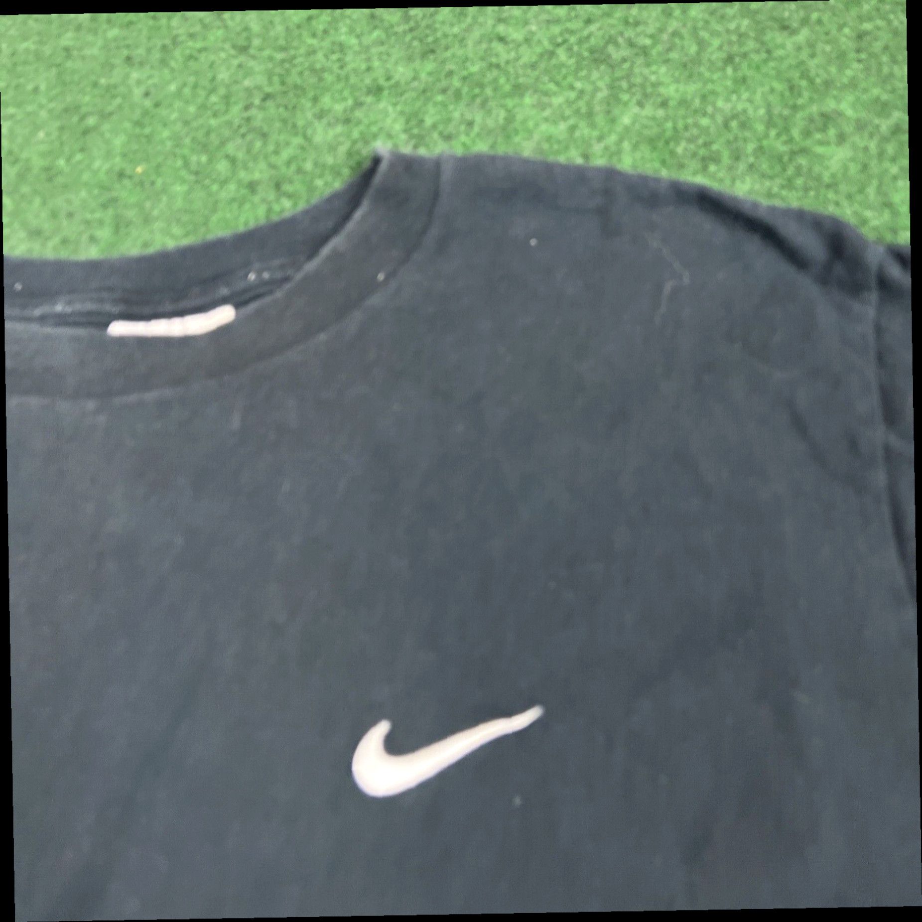 Nike Vintage 90s Nike Embroidered Swoosh T Shirt Black Travis Scott Check Logo Med Size US M / EU 48-50 / 2 - 3 Thumbnail