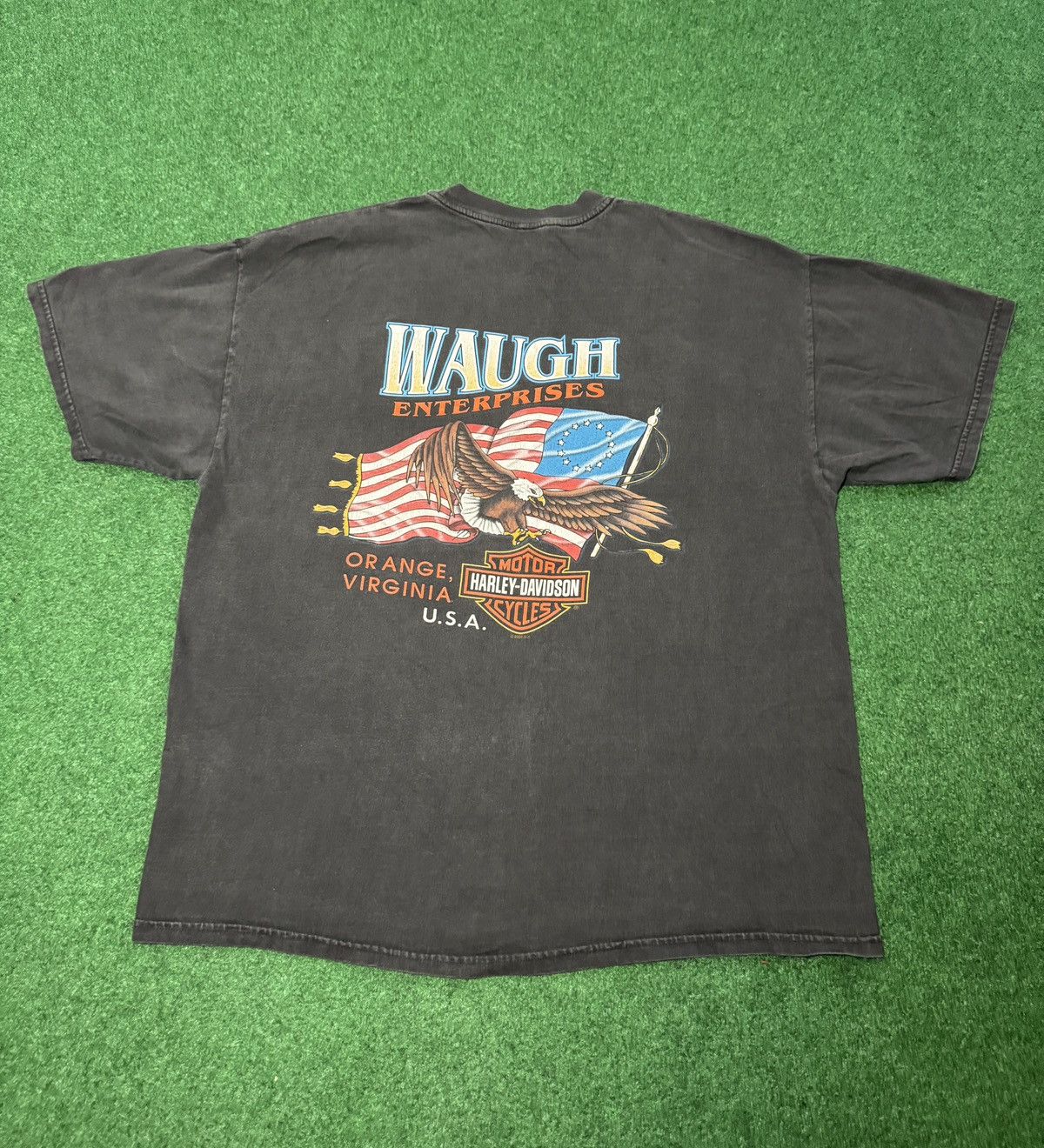 Harley Davidson Vintage 90s Harley Davidson Faded Biker Motorcycle T Shirt Size US XL / EU 56 / 4 - 3 Thumbnail