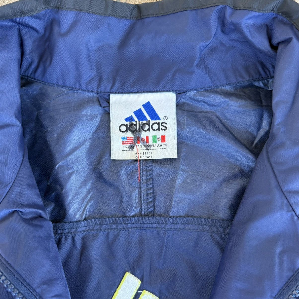 Adidas Vintage Adidas quarter-zip windbreaker track jacket size XL Size US XL / EU 56 / 4 - 2 Thumbnail