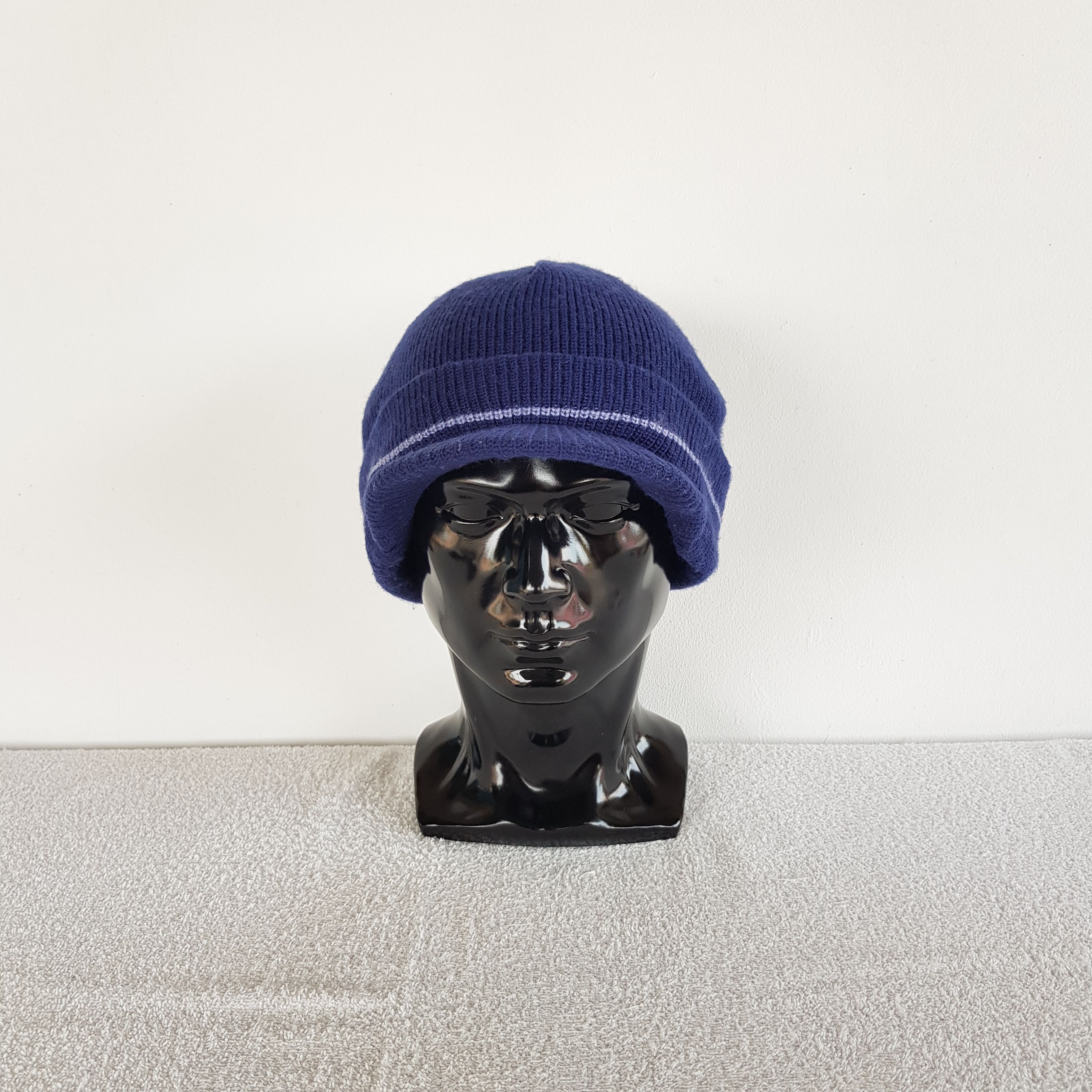 Homespun Knitwear Vintage Snowman Made Beanie Japanese Knit Snow Caps Hats Size ONE SIZE - 2 Thumbnail