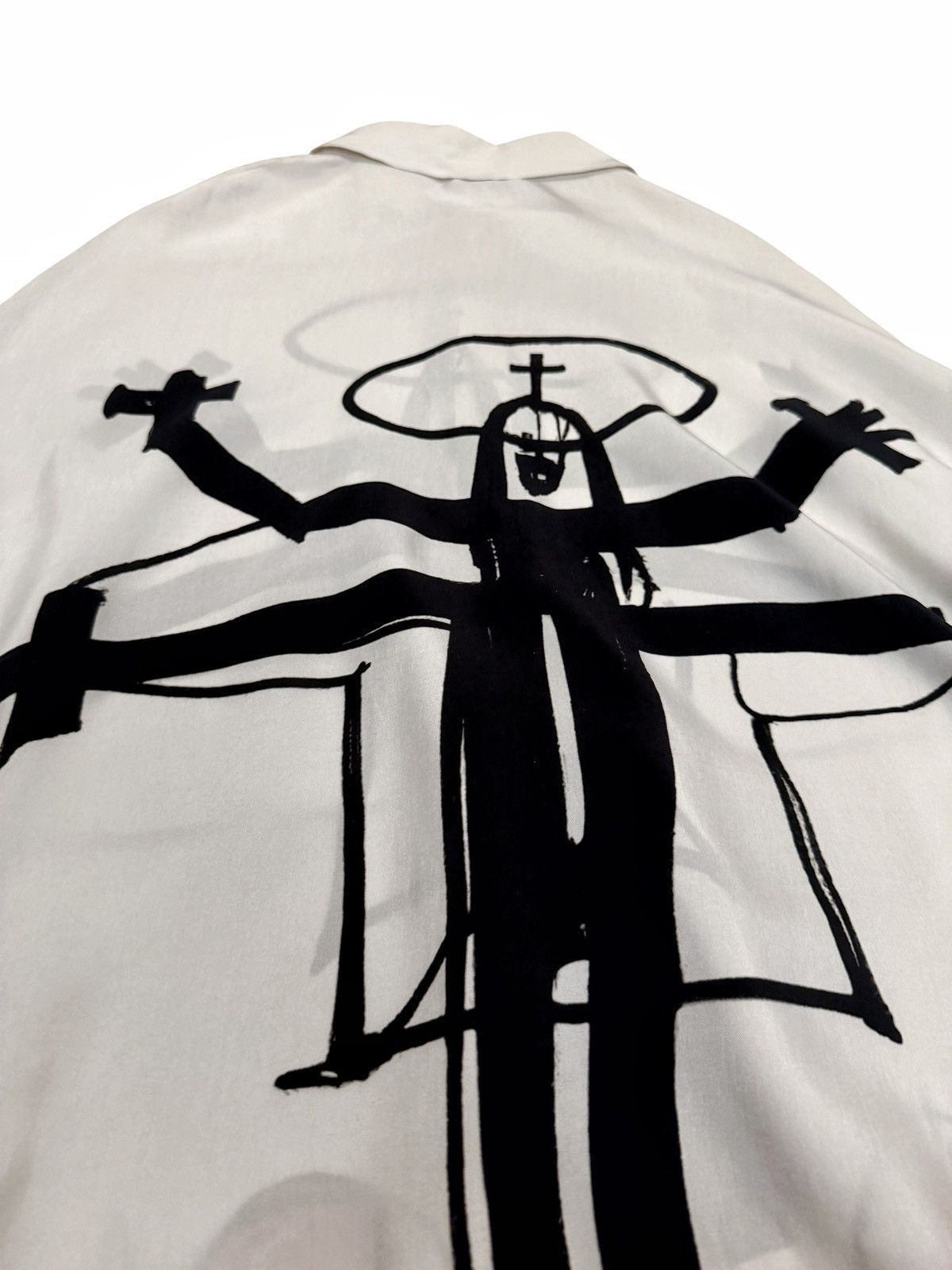 424 1/1 Sample Crucifix Crucifixion Oversized Silky Shirt Size US S / EU 44-46 / 1 - 6 Thumbnail