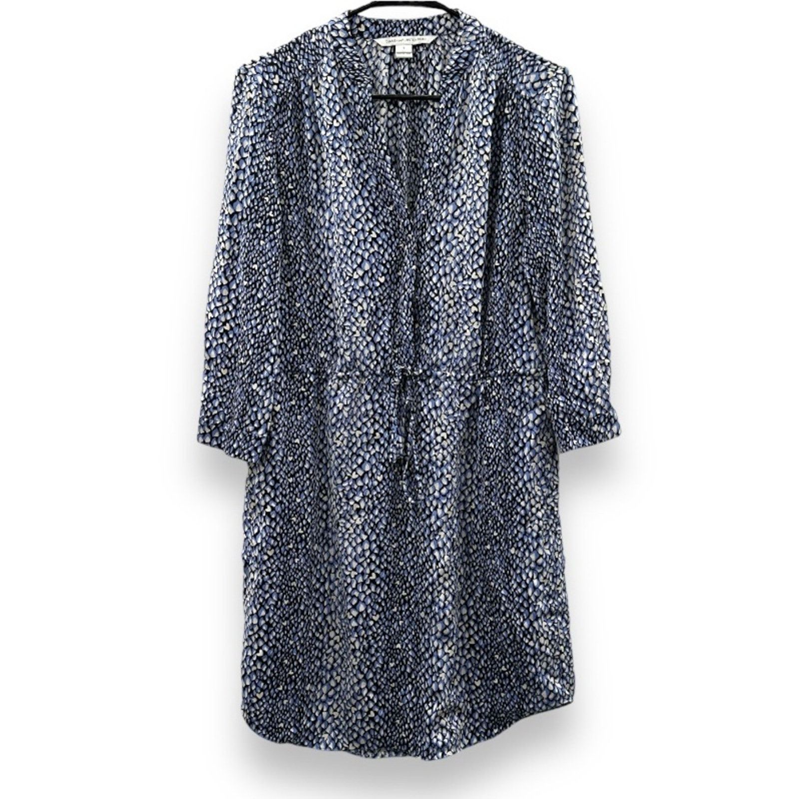Diane von Furstenberg Diane Von Furstenberg Freya Silk Blend Shirt Dress Sz 6 Size M / US 6-8 / IT 42-44 - 2 Thumbnail
