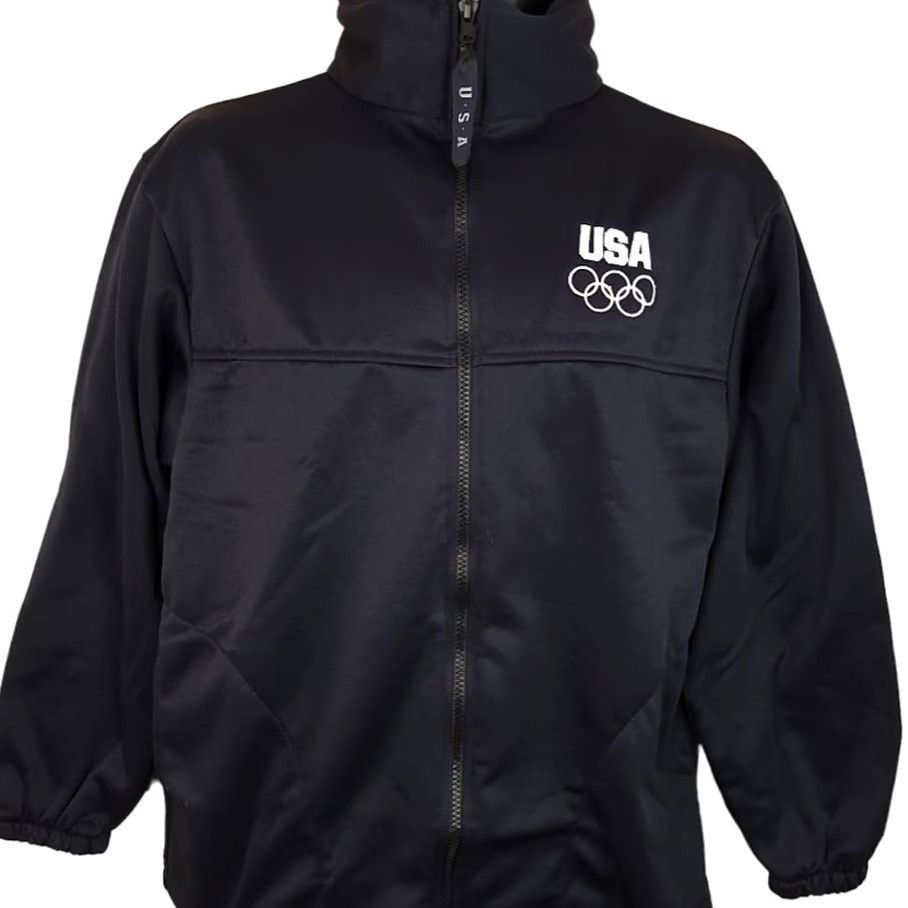 Vintage VINTAGE United States Olympic Committee Jacket Mens M 90s Made In USA White/Black Bomber Olympics Mens Size US M / EU 48-50 / 2 - 2 Thumbnail