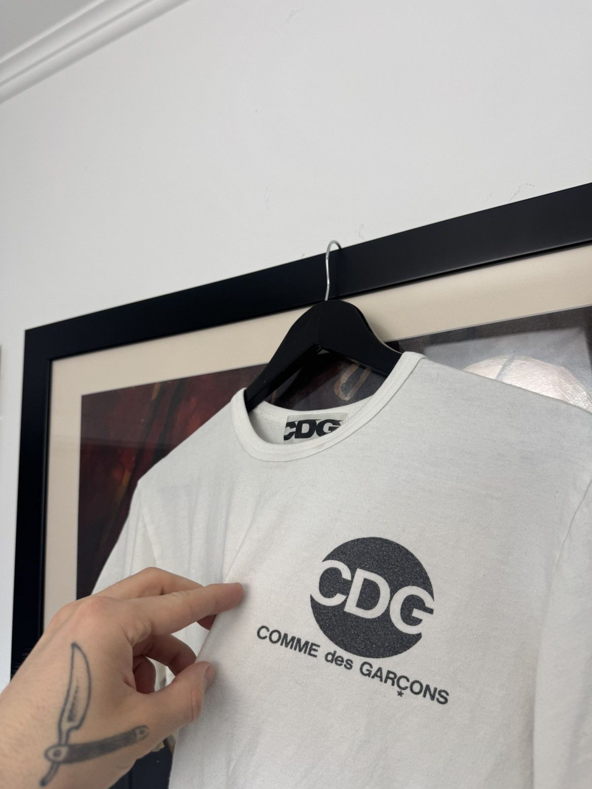 CDG by Comme des Garcons Comme Des Garcons CDG Logo T-Shirt Japanese Brand Japan Hype Size US M / EU 48-50 / 2 - 2 Thumbnail