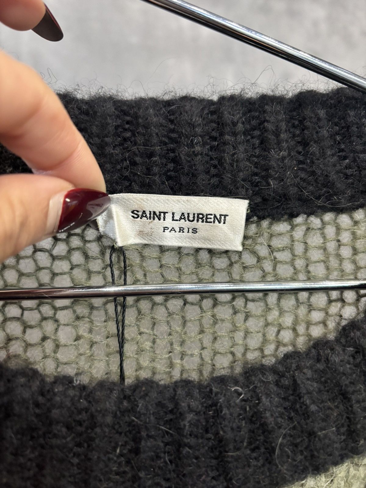 Yves Saint Laurent SAINT LAURENT ABSTRACT CAMP KNITWEAR - USED SIZE XL Size US XL / EU 56 / 4 - 2 Thumbnail