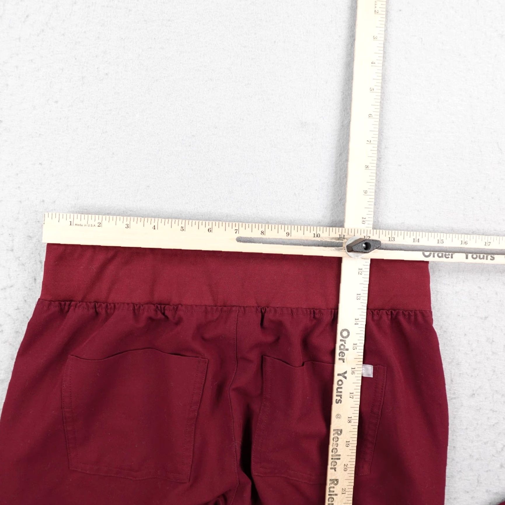 Vintage FIGS Scrub Pants Womens Medium Tall Red High Waisted Zamora Jogger Bottoms Nurse Size 32" / US 10 / IT 46 - 7 Thumbnail