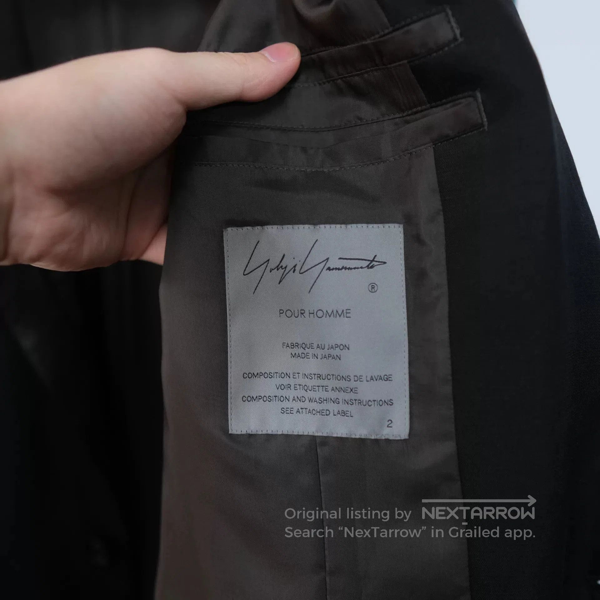 Yohji Yamamoto Yohji Yamamoto Long Coat with Leather Details. Size US M / EU 48-50 / 2 - 5 Thumbnail