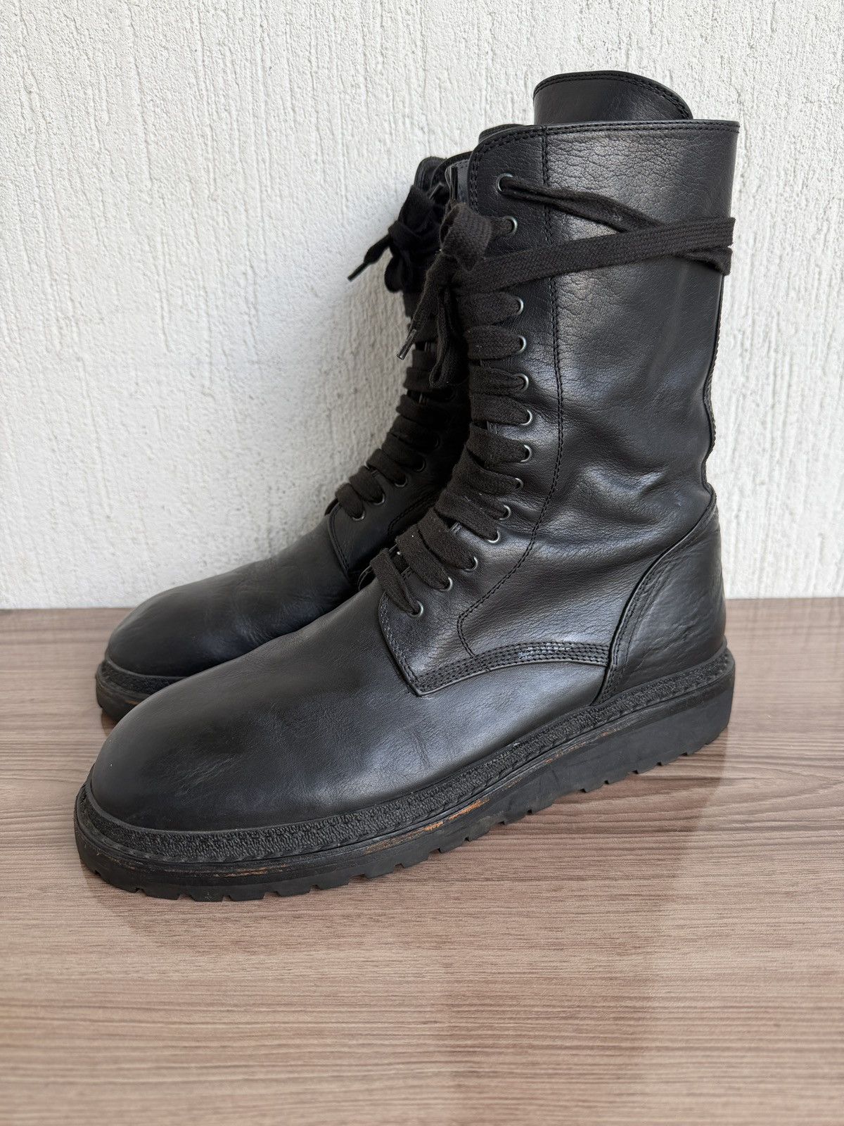 Ann Demeulemeester 🔥rare runaway combat boots Size US 11 / EU 44 - 1 Thumbnail