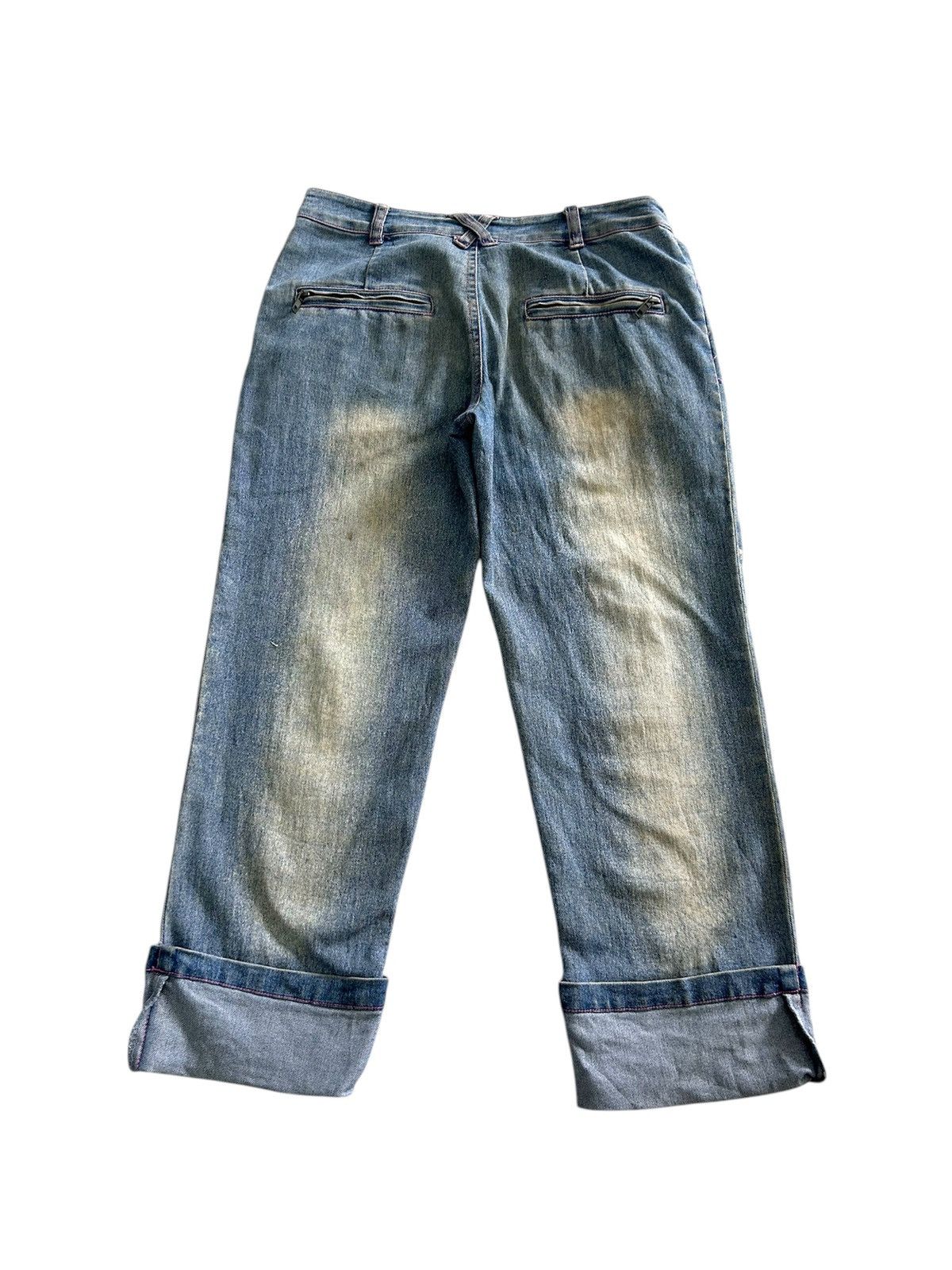 Japanese Brand × Vintage 💥 Vintage Japanese Denim Paint Splatter Jeans Size US 30 / EU 46 - 2 Thumbnail