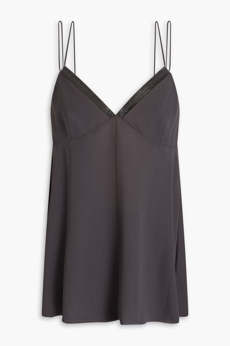 Brunello Cucinelli o1y0825 Camis in Black Size XXL / US 16-18 / IT 52-54 - 1 Thumbnail