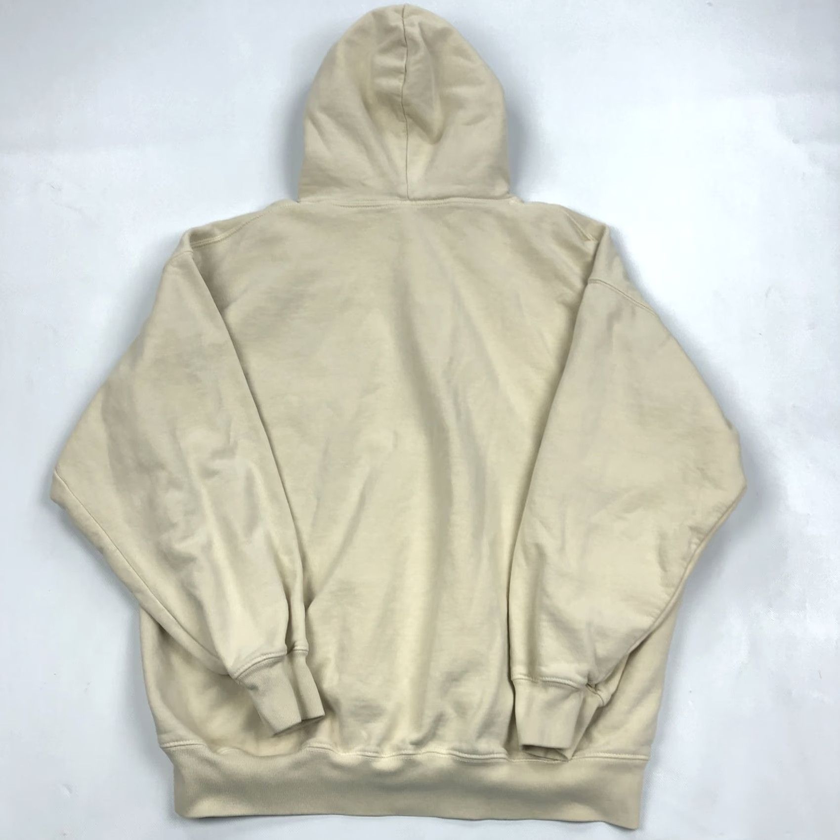 Brandy Melville Brandy Melville Hoodie One Size Beige Sweatshirt Pullover Drawstring Logo Fleece Raglan Long Sleeve Size ONE SIZE - 7 Thumbnail