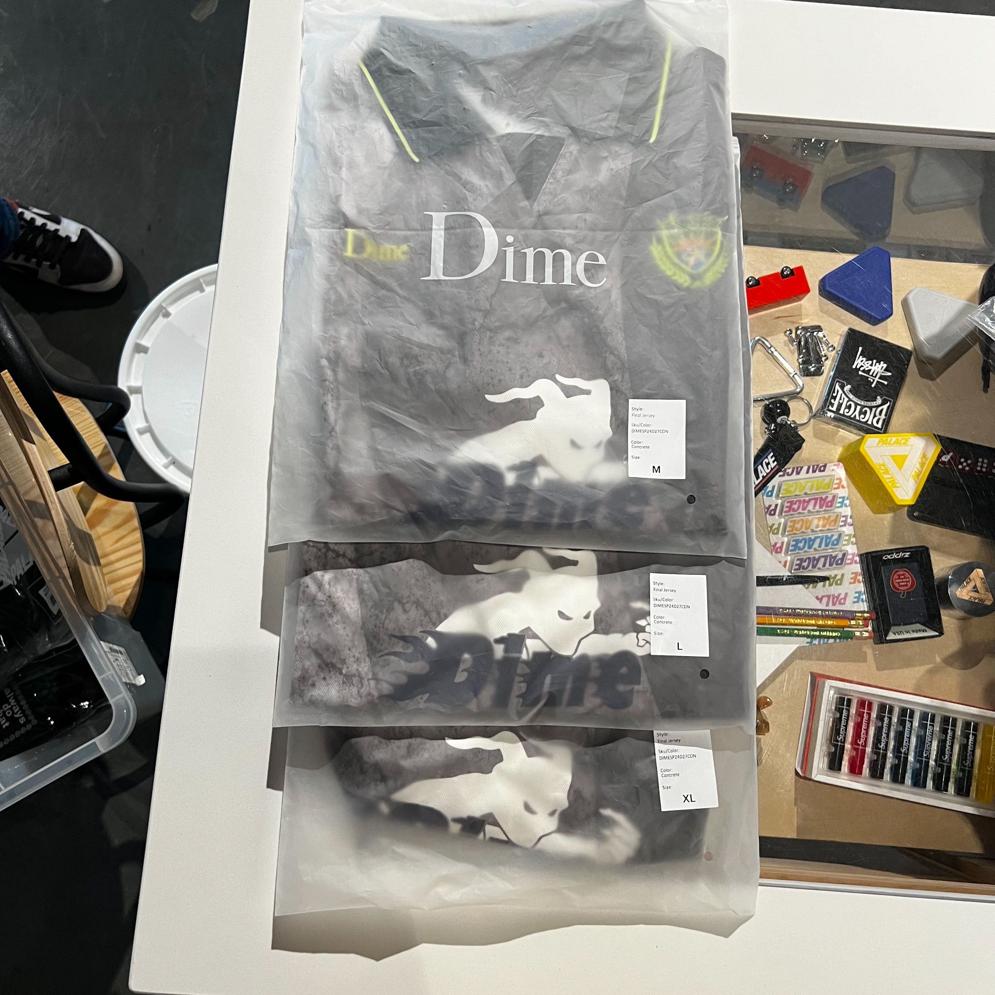 Dime Dime Final Football Jersey Concrete • L | Grailed