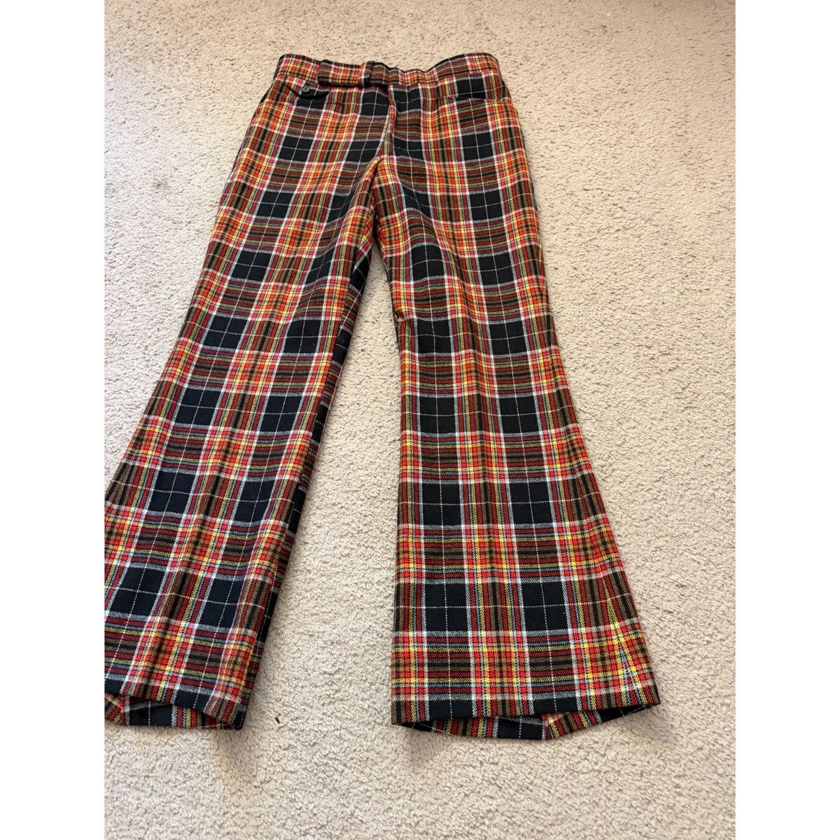 Vintage VINTAGE PLAID FLARE PANTS Size US 32 / EU 48 - 12 Thumbnail