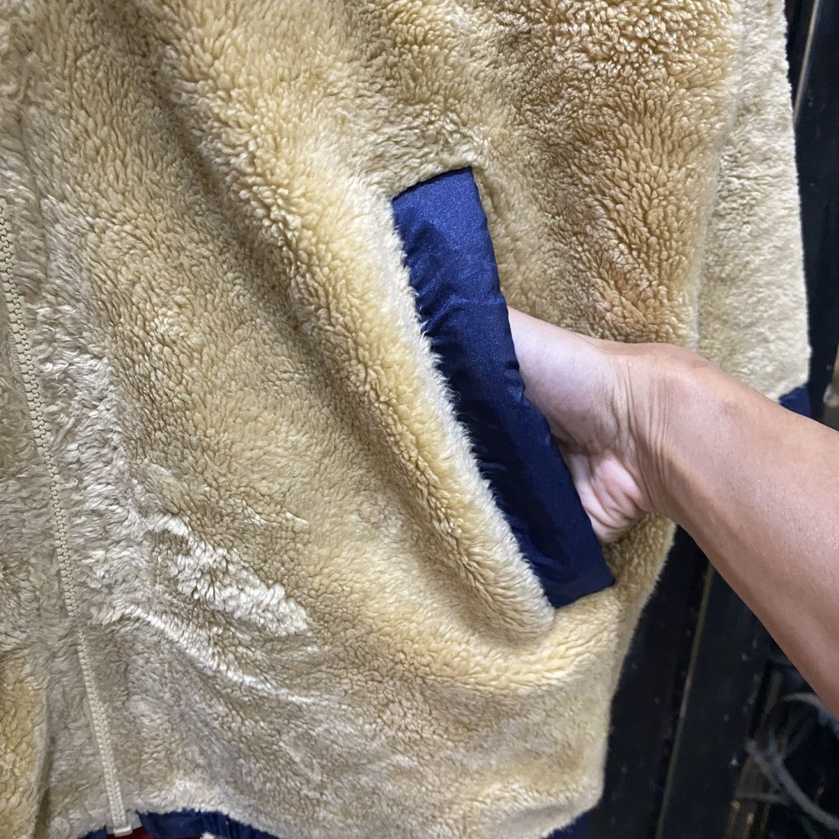 Courreges Vintage Courrèges fleece jacket in yellow navy blue accents Size US M / EU 48-50 / 2 - 9 Thumbnail
