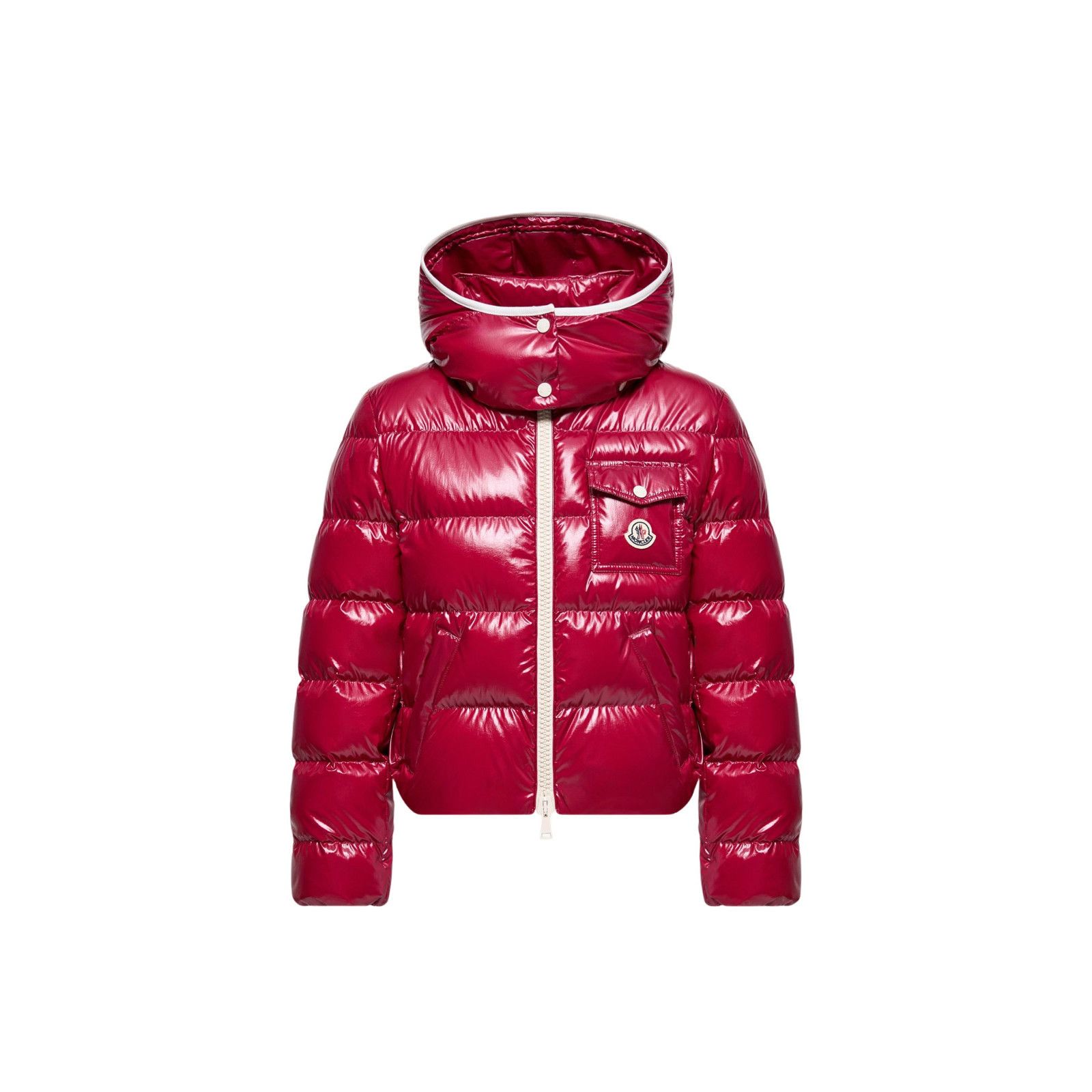 MONCLER Andro $2245 Women\'s Cherry Pink Down Jacket New (Wom