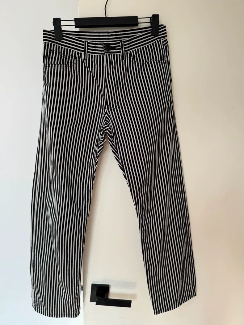 Comme des Garcons Comme Des Garcons size XS Black and white striped slacks Size US 26 / EU 42 - 1 Thumbnail