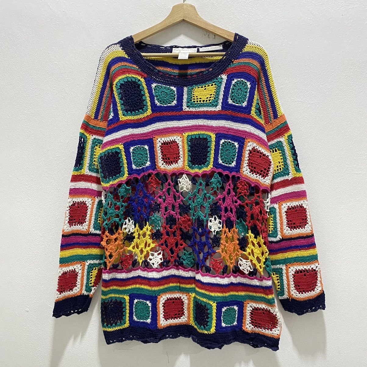 Handmade CROCHET PARIS SPORT CLUB Size M / US 6-8 / IT 42-44 - 1 Thumbnail