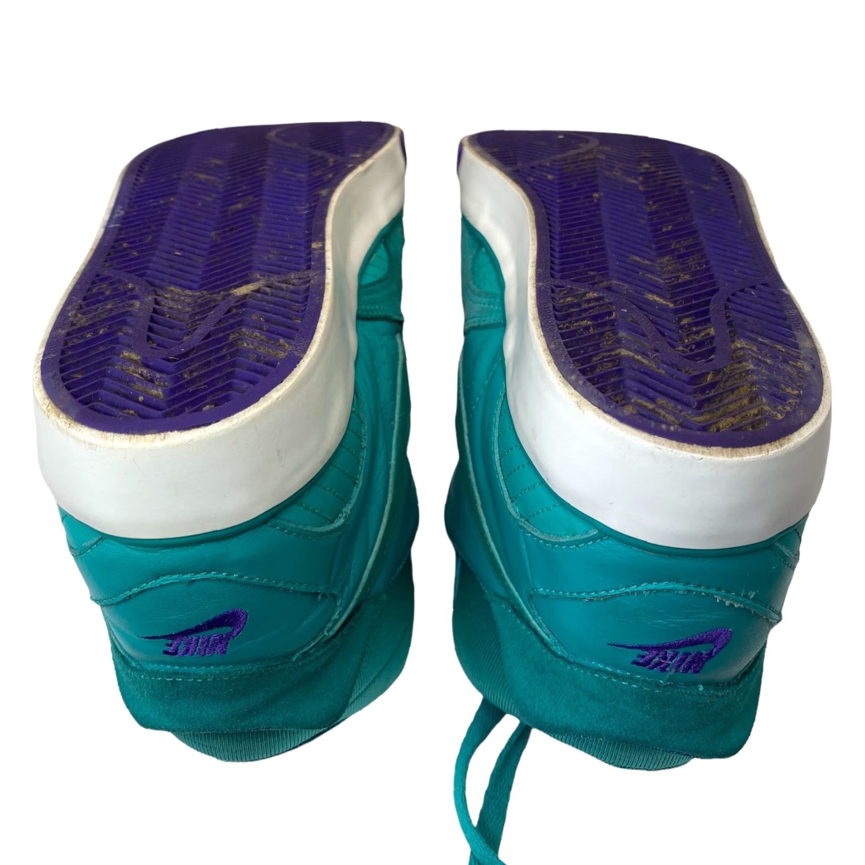 Nike NIKE AUTO TRAINER 407935-300 GREEN PURPLE WHITE MENS SIZE 9 2010 RELEASE BASKETBALL SHoes Size US 10 / EU 43 - 8 Thumbnail
