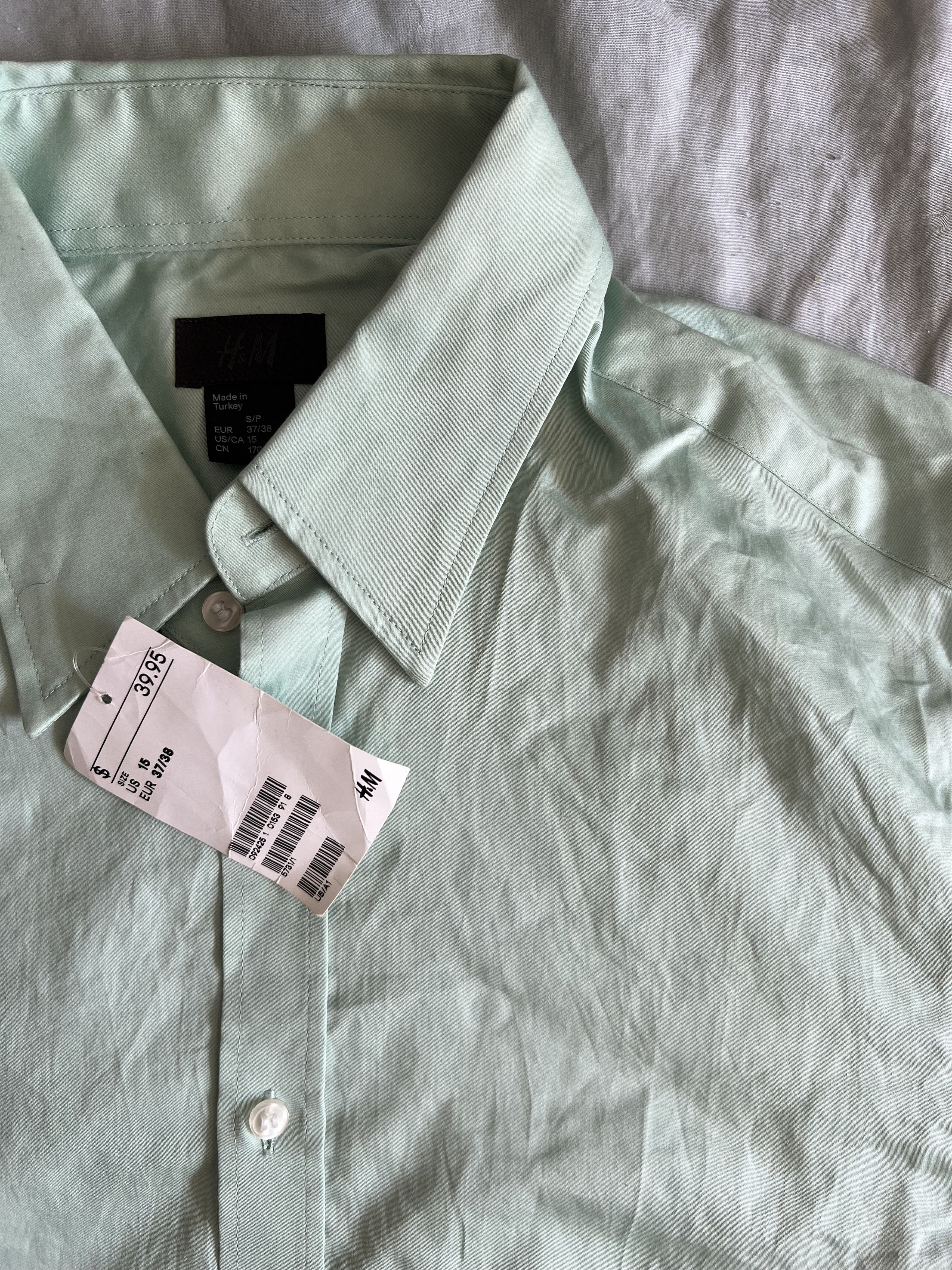 H&M H&M Button Up Shirt small seafoam green $39.50 Size US S / EU 44-46 / 1 - 2 Thumbnail