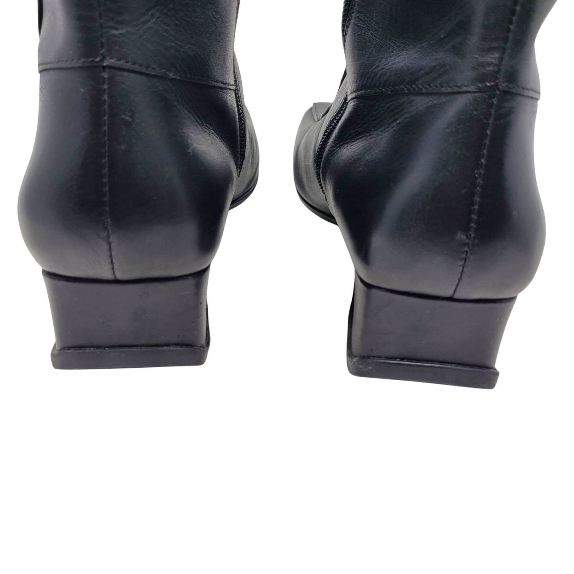 Designer Kenneth Cole Reaction Sz 9.5 Black Leather Jonely Lonely Boo Size US 9.5 / IT 39.5 - 11 Thumbnail