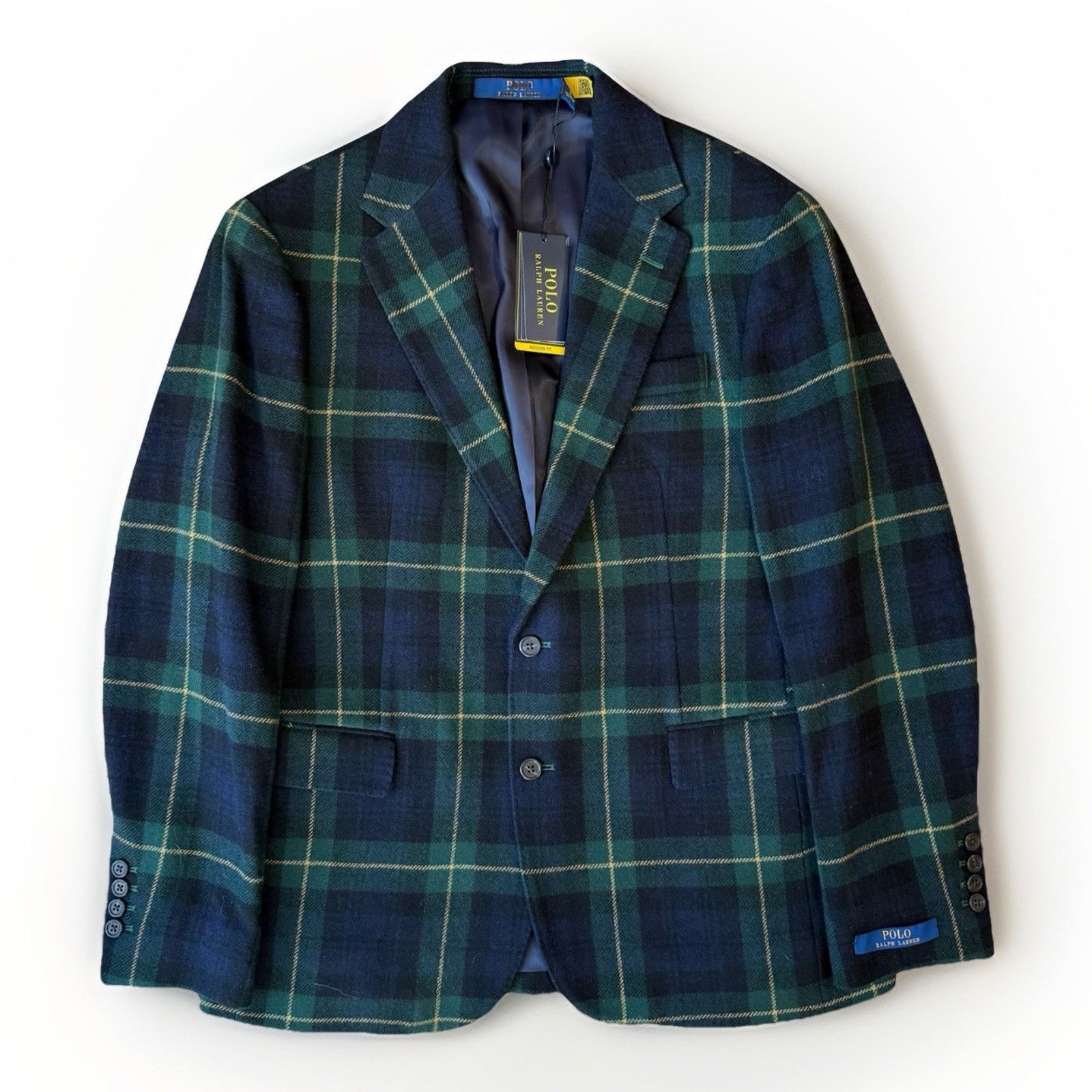 Polo Ralph Lauren Polo Ralph Lauren Blazer 40R Multicolor Tartan Plaid Wool Size 40R - 1 Thumbnail