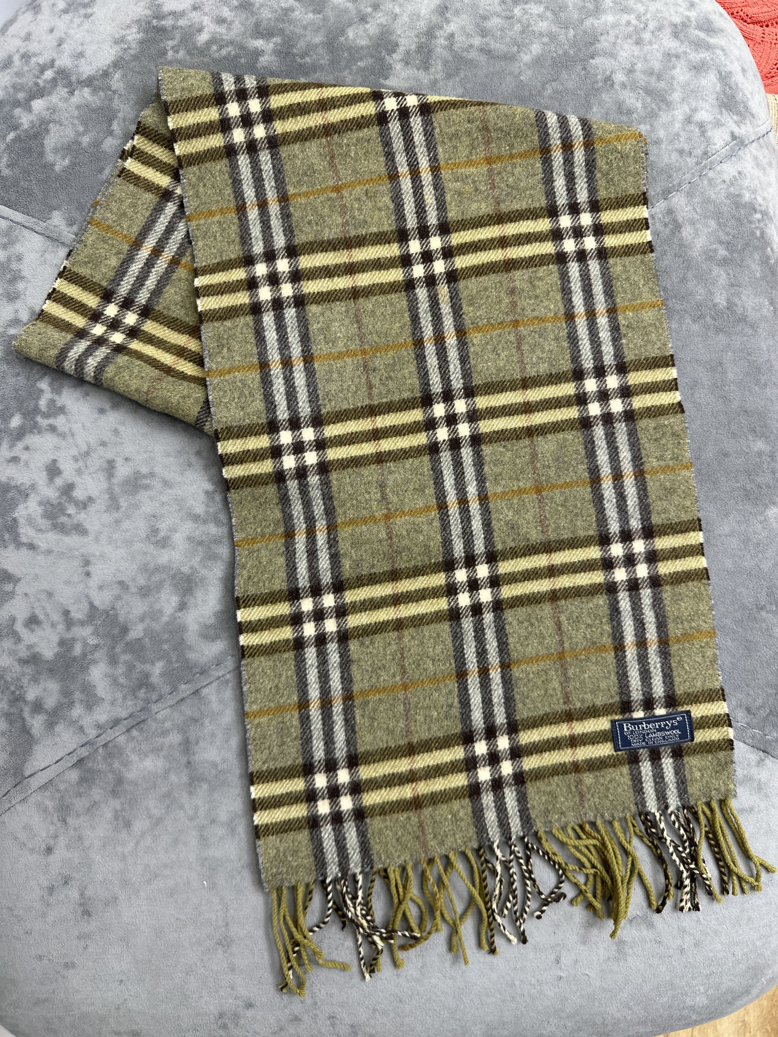 Burberry Burberrys London 100% Lambswool Check Scarf 160x29 Cm Size ONE SIZE - 6 Thumbnail