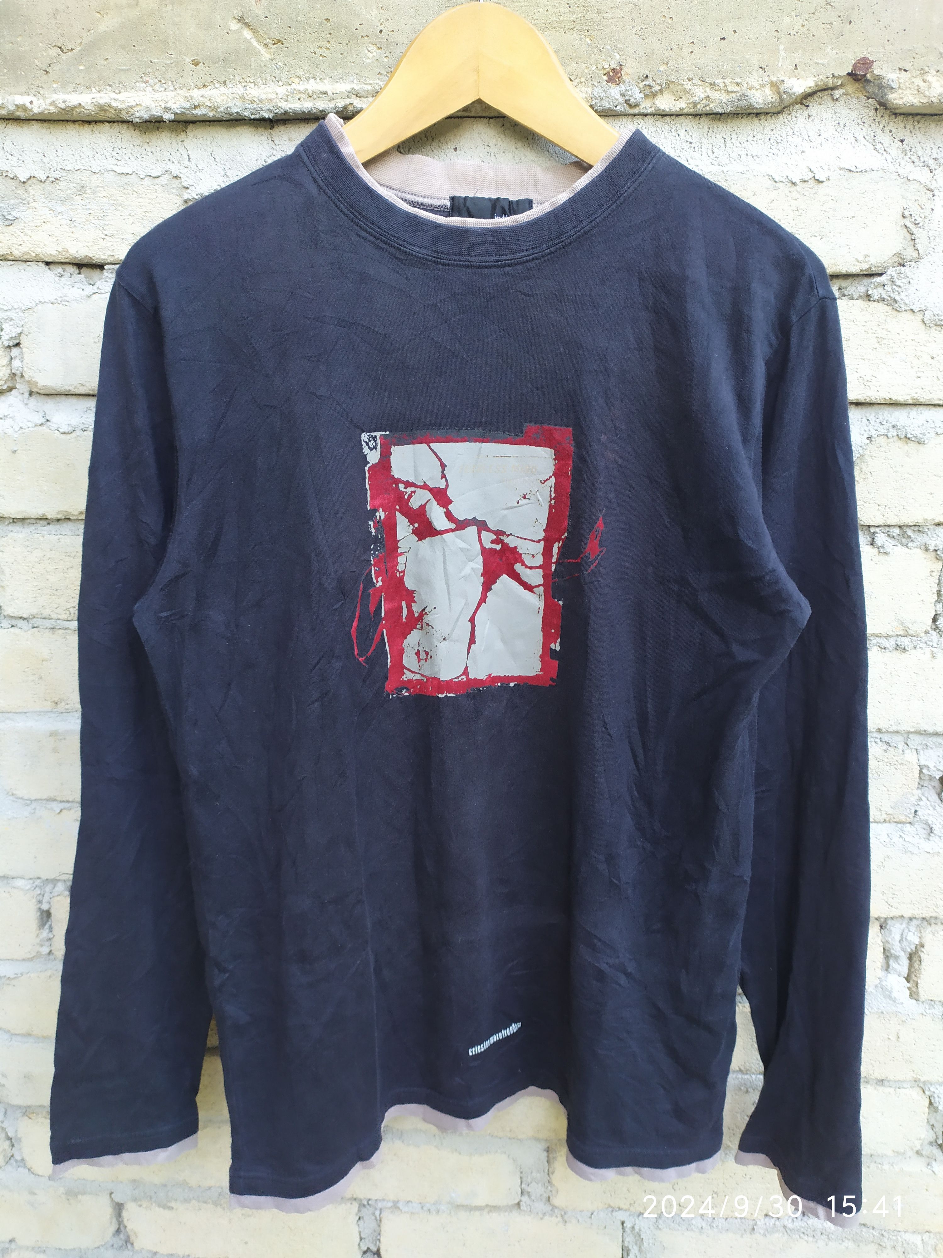 If Six Was Nine × Japanese Brand × Le Grande Bleu (L.G.B.) IN THE ATTIC Like Punk Design Long Sleeve Shirt x Rare Size US L / EU 52-54 / 3 - 1 Thumbnail