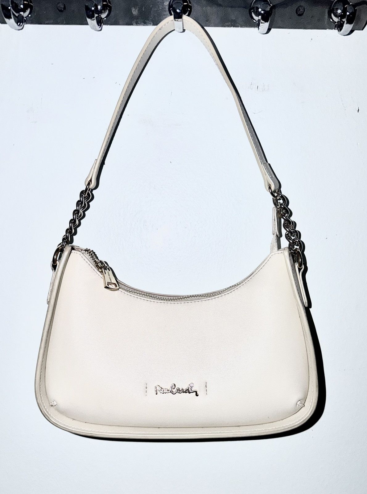 Pierre Cardin Vintage Pierre Cardin Cream Shoulder Bag Size ONE SIZE - 12 Thumbnail