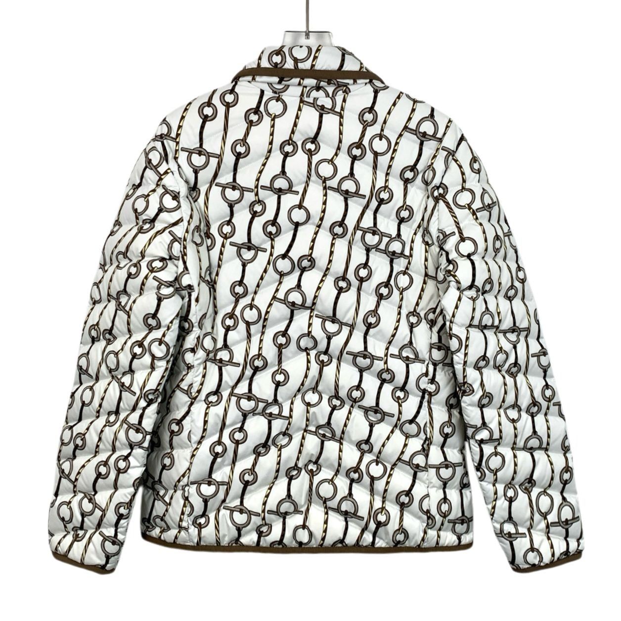 Hermes Hermès Paris Womens Quilted Chain Pattern Jacket Size 38 Size XS / US 0-2 / IT 36-38 - 2 Thumbnail