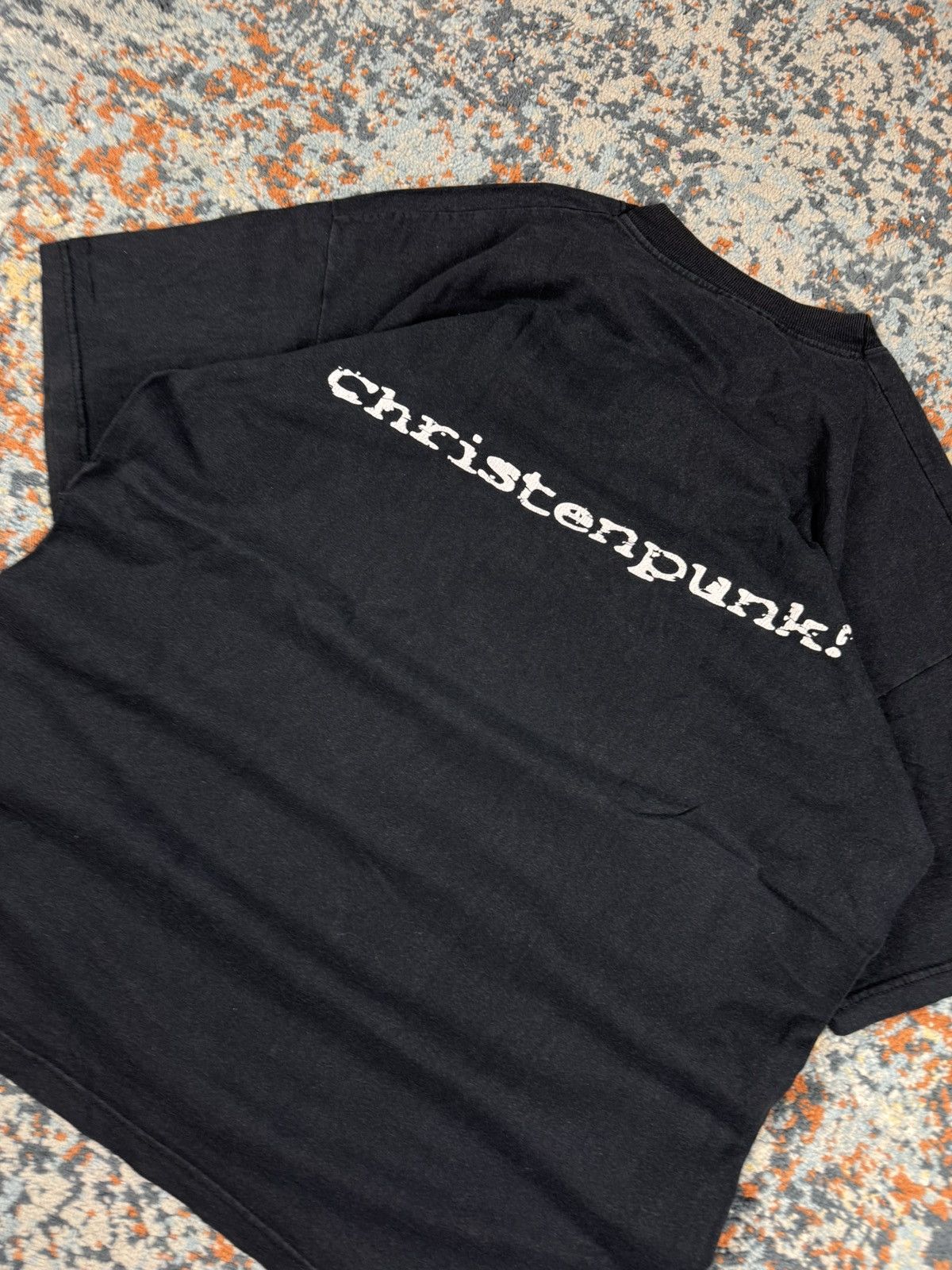 Band Tees × Vintage Ultra Rare Vintage 90s Exakt Christenpunk graphic band tee Size US L / EU 52-54 / 3 - 6 Thumbnail